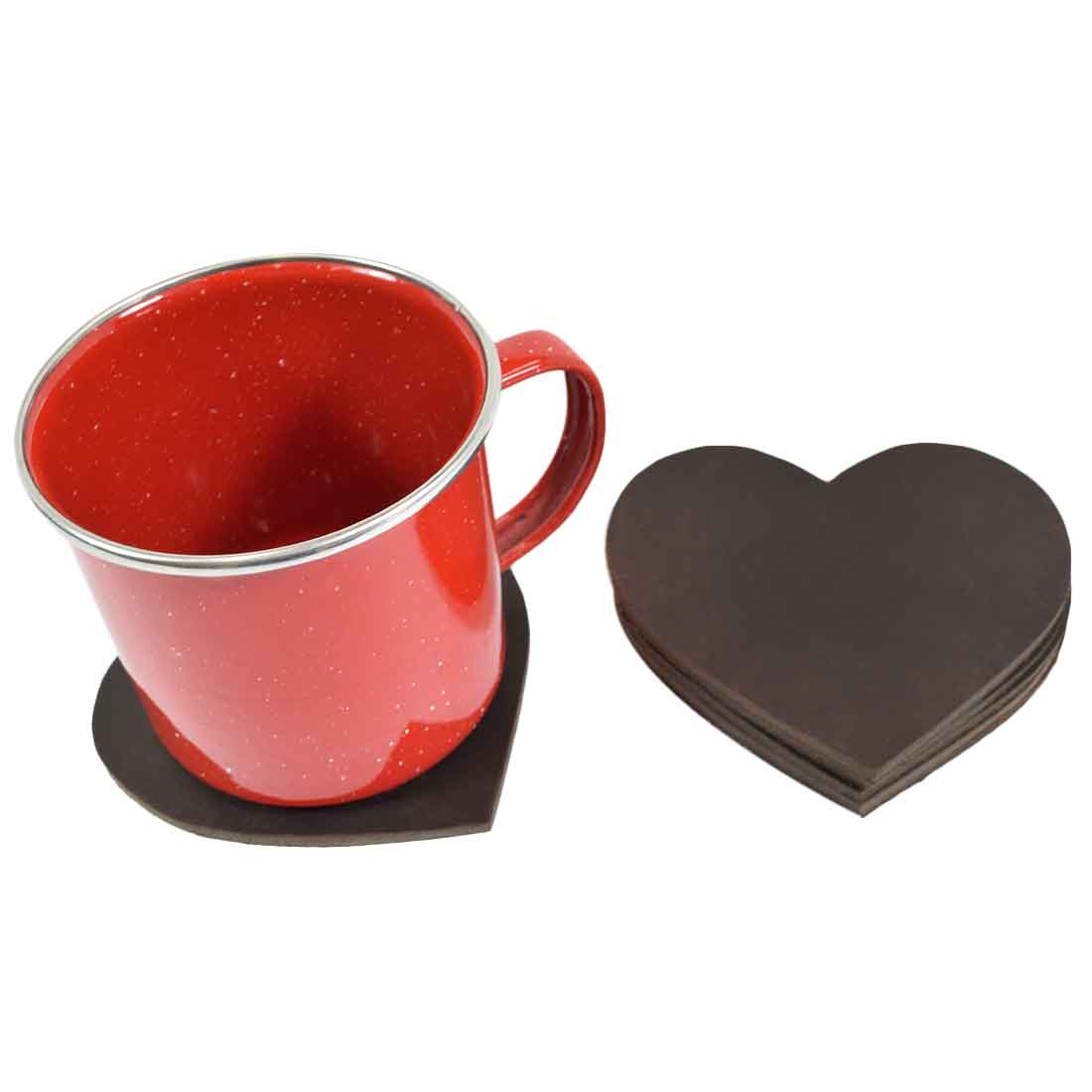 Love Coaster Set (6-Pack) - Stockyard X 'The Leather Store'