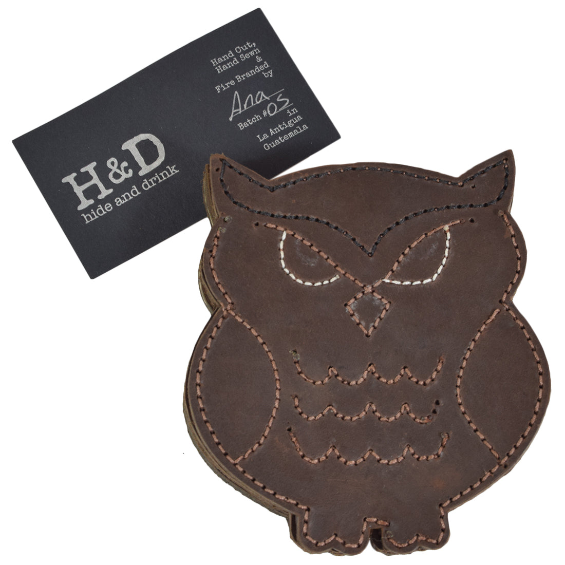 Hoot Owl Coaster Set (6-Pack) - Stockyard X 'The Leather Store'