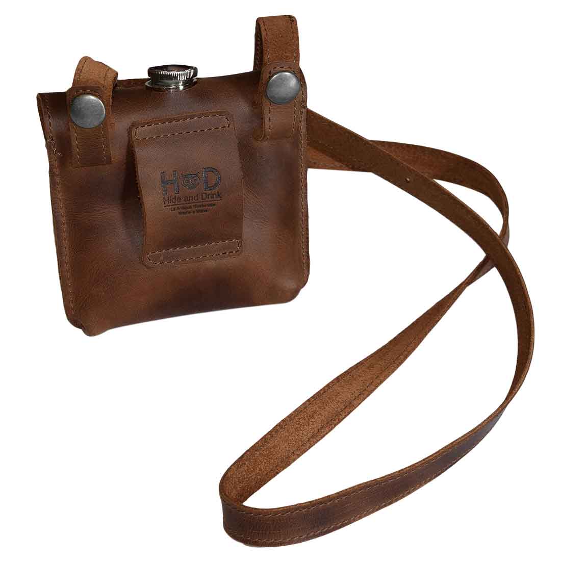 Liquor Flask Holder - Stockyard X 'The Leather Store'