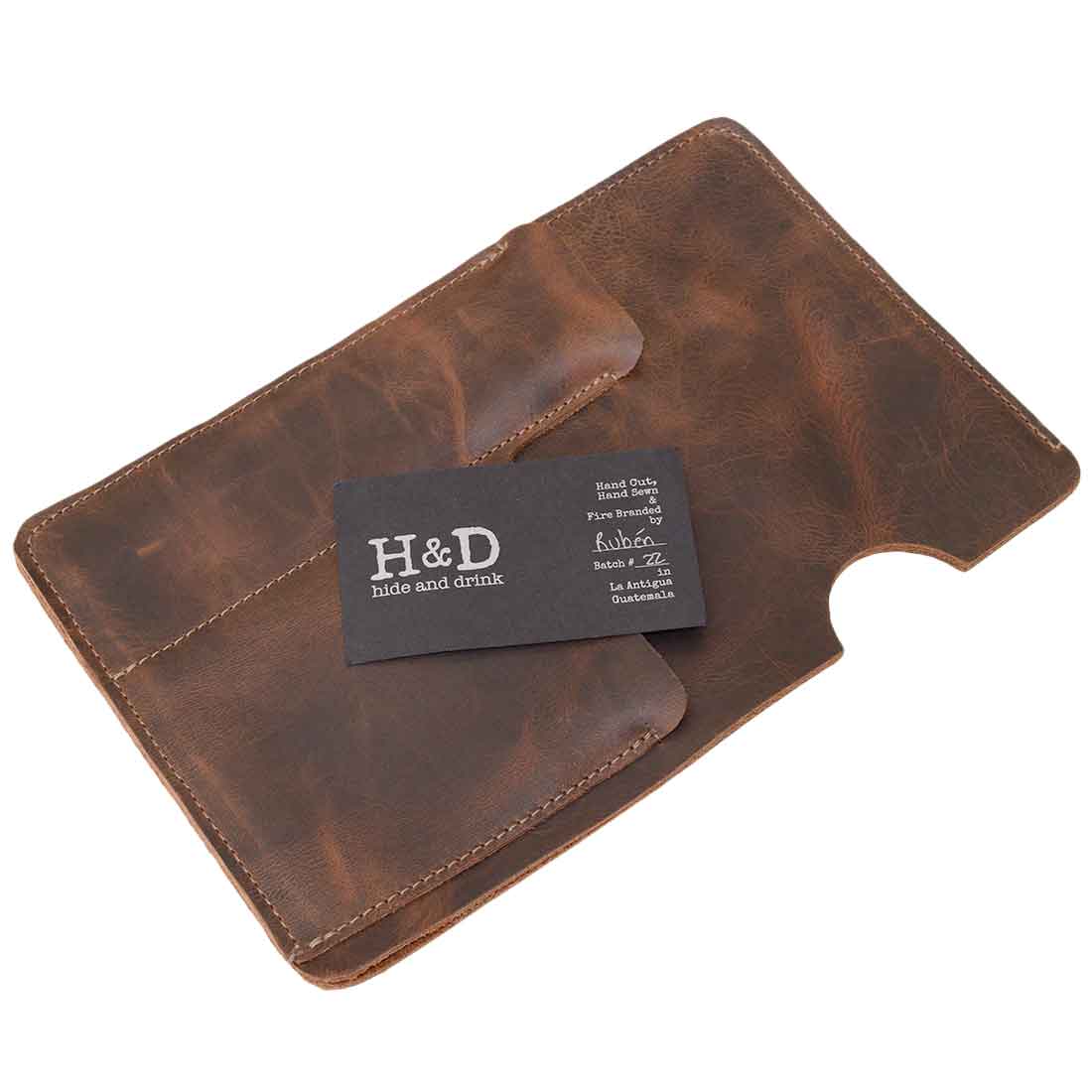 Notebook Sleeve & Knife Holder (5 x 8.5 in.) (Notebook Not Included) - Stockyard X 'The Leather Store'