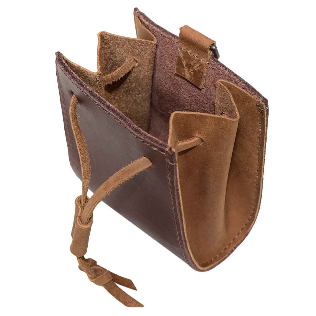 Another view of the Hide & Drink Old Fashion Coin Case, highlighting the detailed craftsmanship and durable materials used. This full grain leather coin case is perfect for those who appreciate classic vintage accessories. Old Fashion Coin Case Wallet Cash Bag Pouch Classic Vintage Accessories, Full Grain Leather, StockyardX, Small Batch Production, Hand Cut, Hand Sewn, Fire Branded, Artisan, Handmade in La Antigua Guatemala & Oaxaca Mexico.