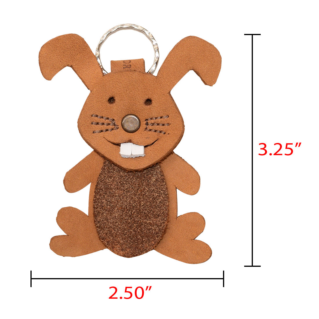 Crazy Rabbit Keychain - Stockyard X 'The Leather Store'