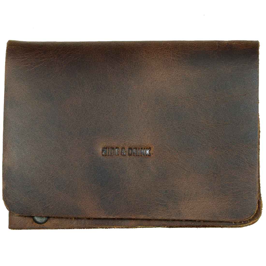 Riveted Rectangle Card Holder - Stockyard X 'The Leather Store'