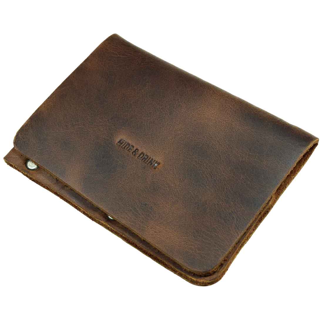 Riveted Rectangle Card Holder - Stockyard X 'The Leather Store'