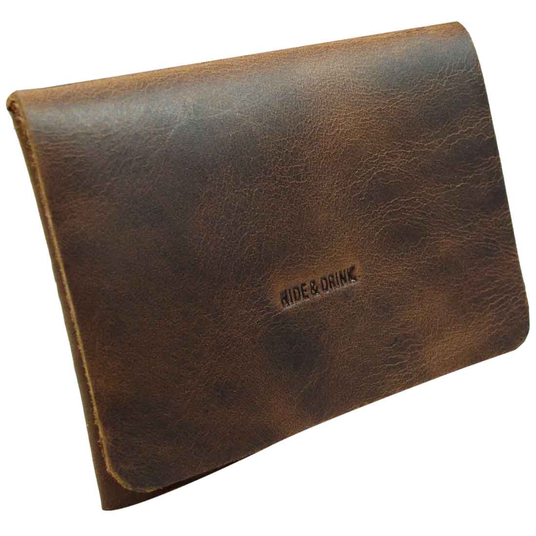 Riveted Rectangle Card Holder - Stockyard X 'The Leather Store'