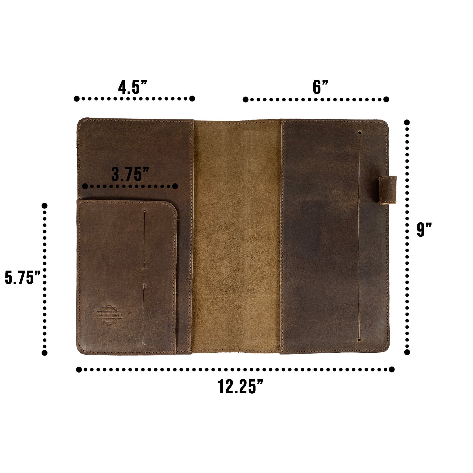 Vintage Cover for Moleskine (8.5 x 11 in.) - Stockyard X 'The Leather Store'