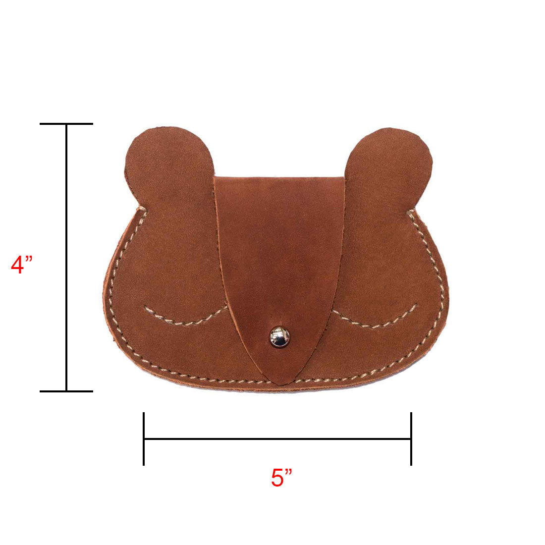Sleepy Bear Coin Pouch - Stockyard X 'The Leather Store'