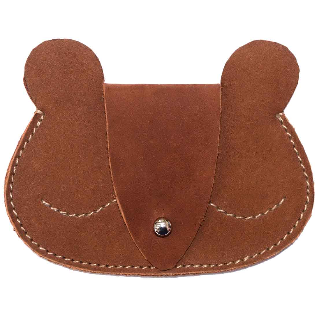 Sleepy Bear Coin Pouch - Stockyard X 'The Leather Store'