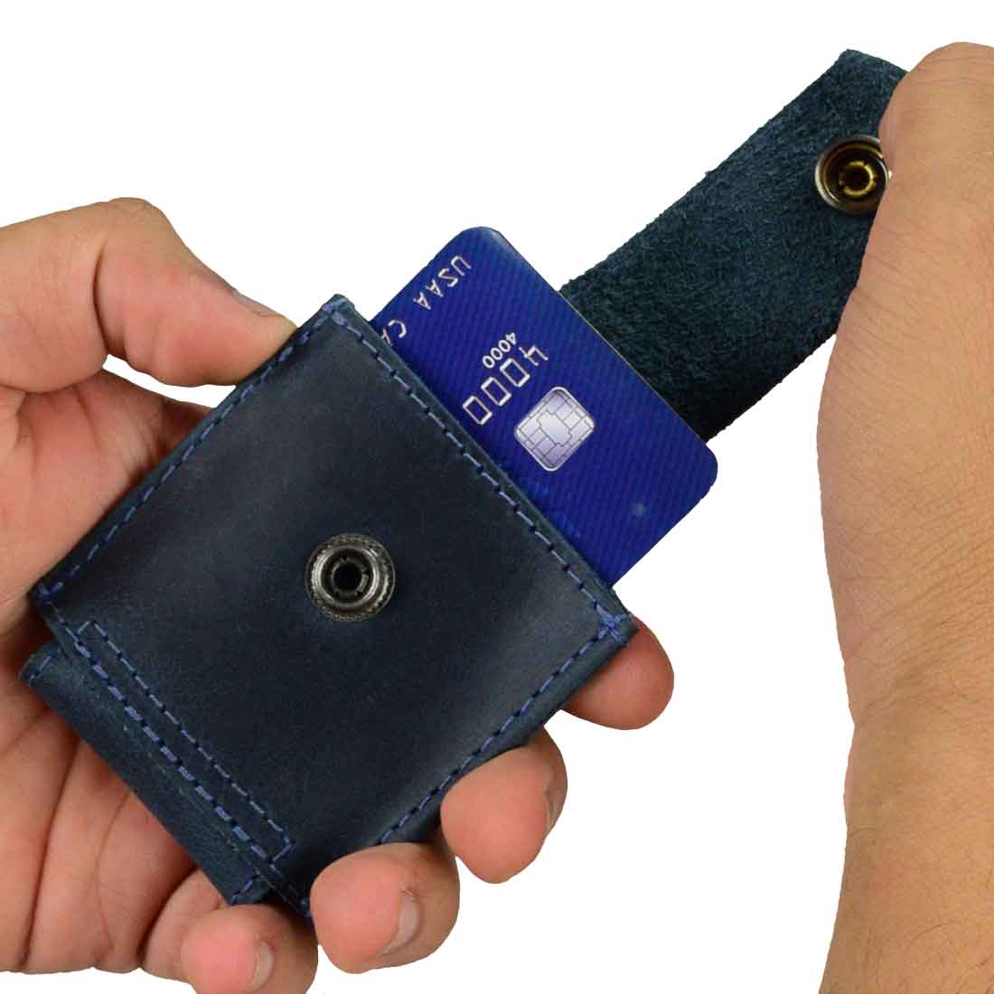Sliding Card Holder - Stockyard X 'The Leather Store'