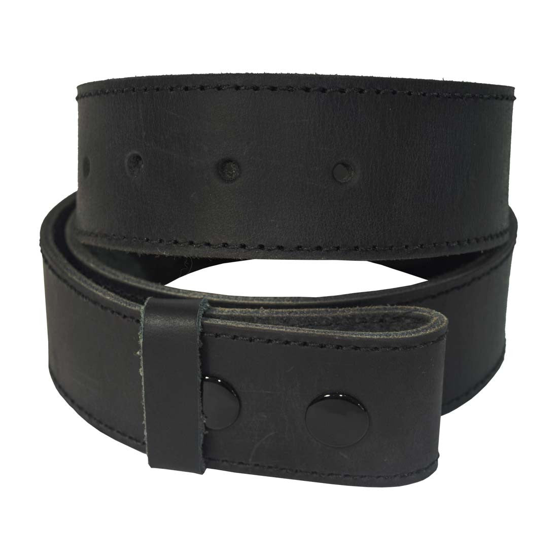 Rustic Thick Leather Snap On Belt - Stockyard X 'The Leather Store'
