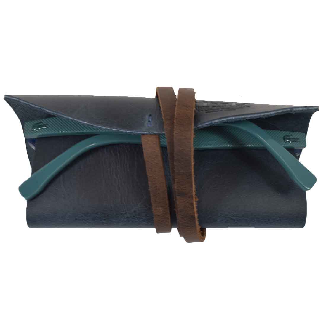 Hide & Drink Sunglass Wrap is an elegant solution for sunglasses storage, crafted from soft full grain leather. This eye glasses storage option is perfect for travel and reflects small batch production with its artisan-made quality.