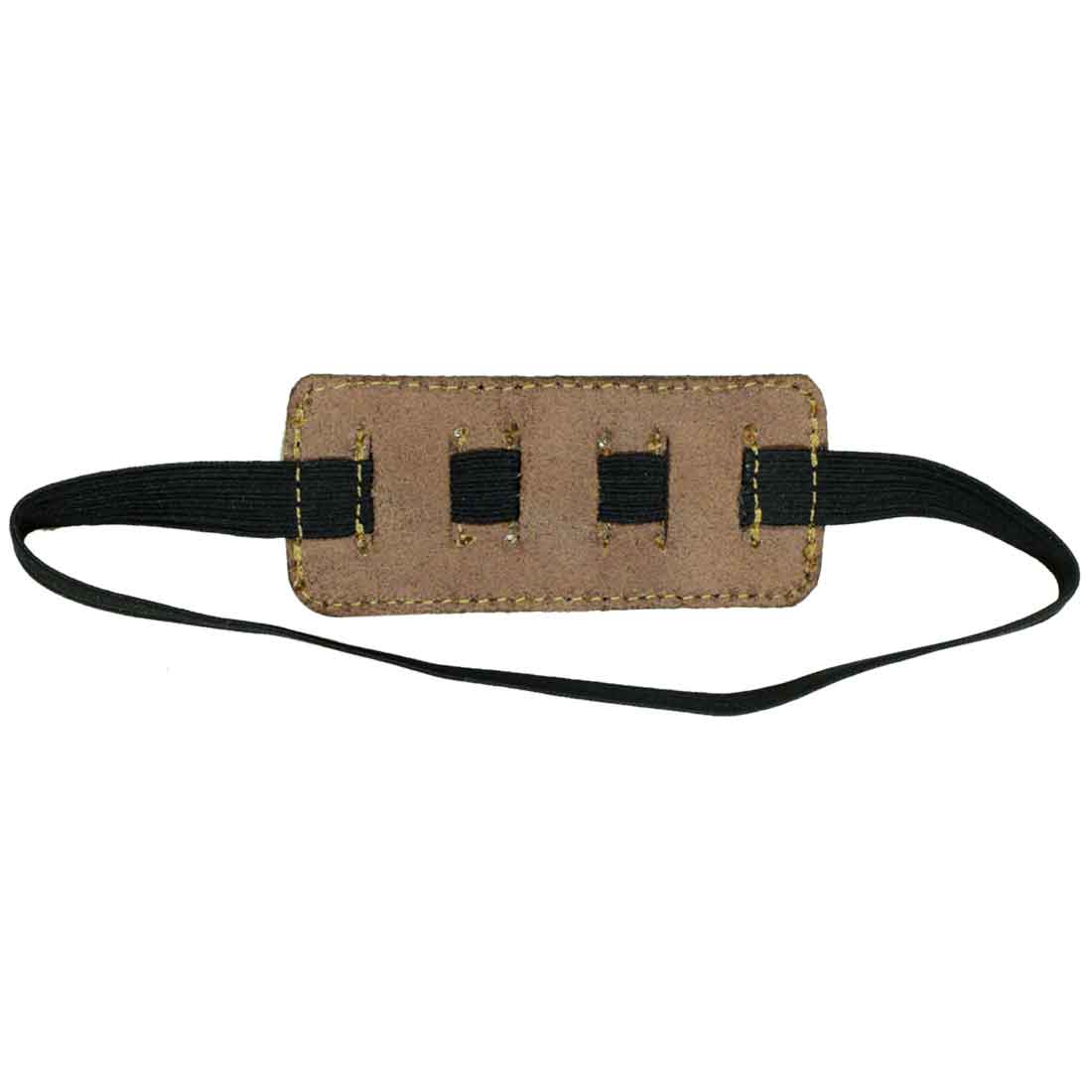 The back view of the Pen Holder W/Adjustable Band by Hide & Drink, featuring robust elastic bands designed for versatility. Ideal for your home office, this accessory reflects the artisanal quality of Full Grain Leather and handcrafted techniques in La Antigua Guatemala.
