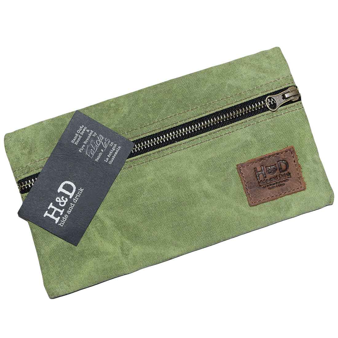 Hide & Drink Utility Cord Pouch highlighting its practical yet elegant design. This pouch is an exemplary all-purpose utility & charger case for MacBook, iPad & Laptop and doubles as an efficient cable organizer, artisan-created in La Antigua Guatemala & Oaxaca Mexico.