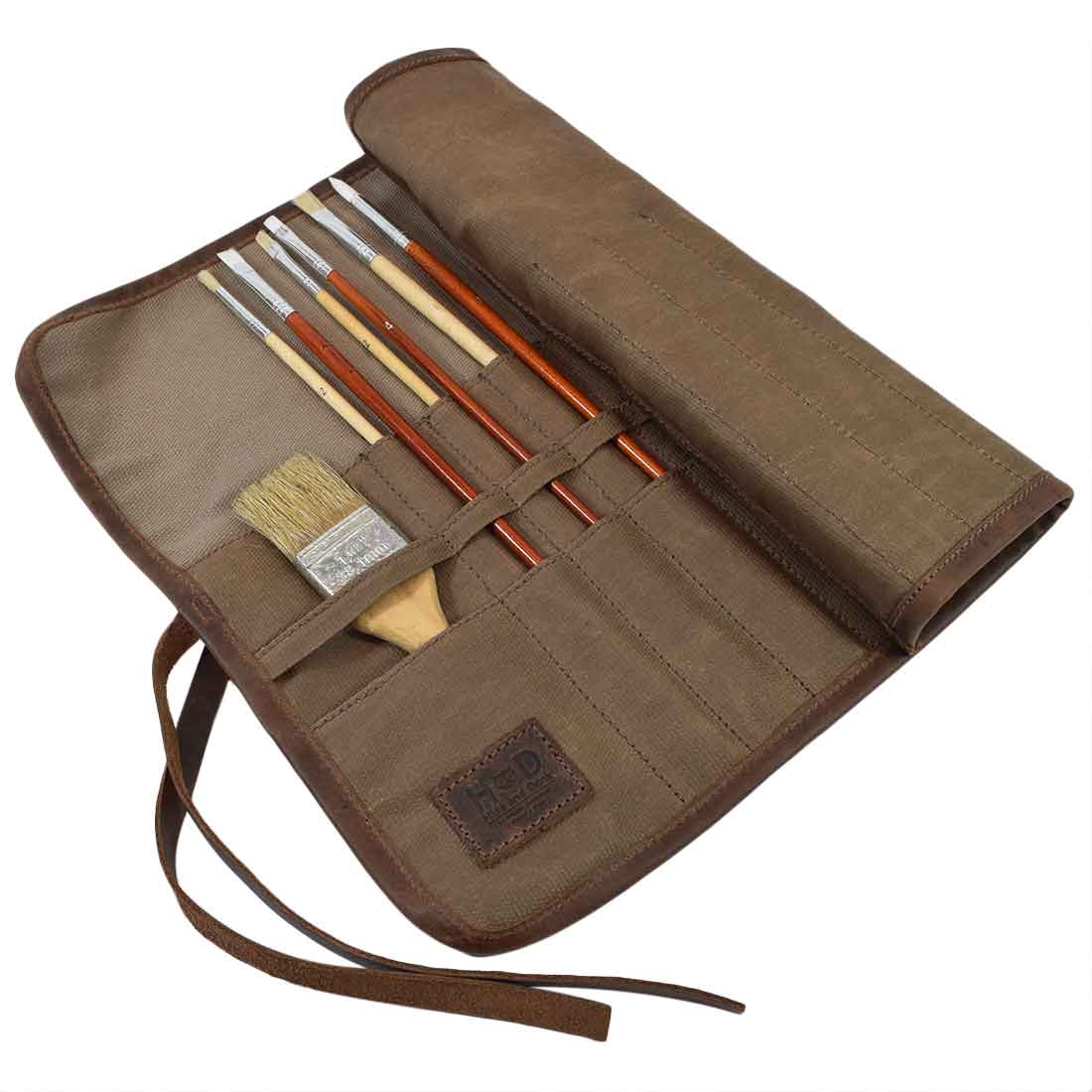 Artist Brush Roll - Stockyard X 'The Leather Store'
