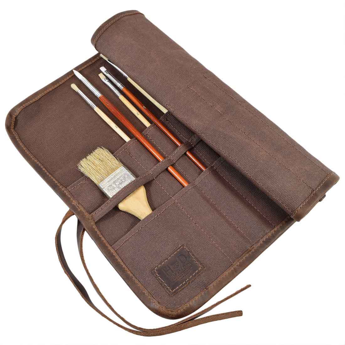 Artist Brush Roll - Stockyard X 'The Leather Store'