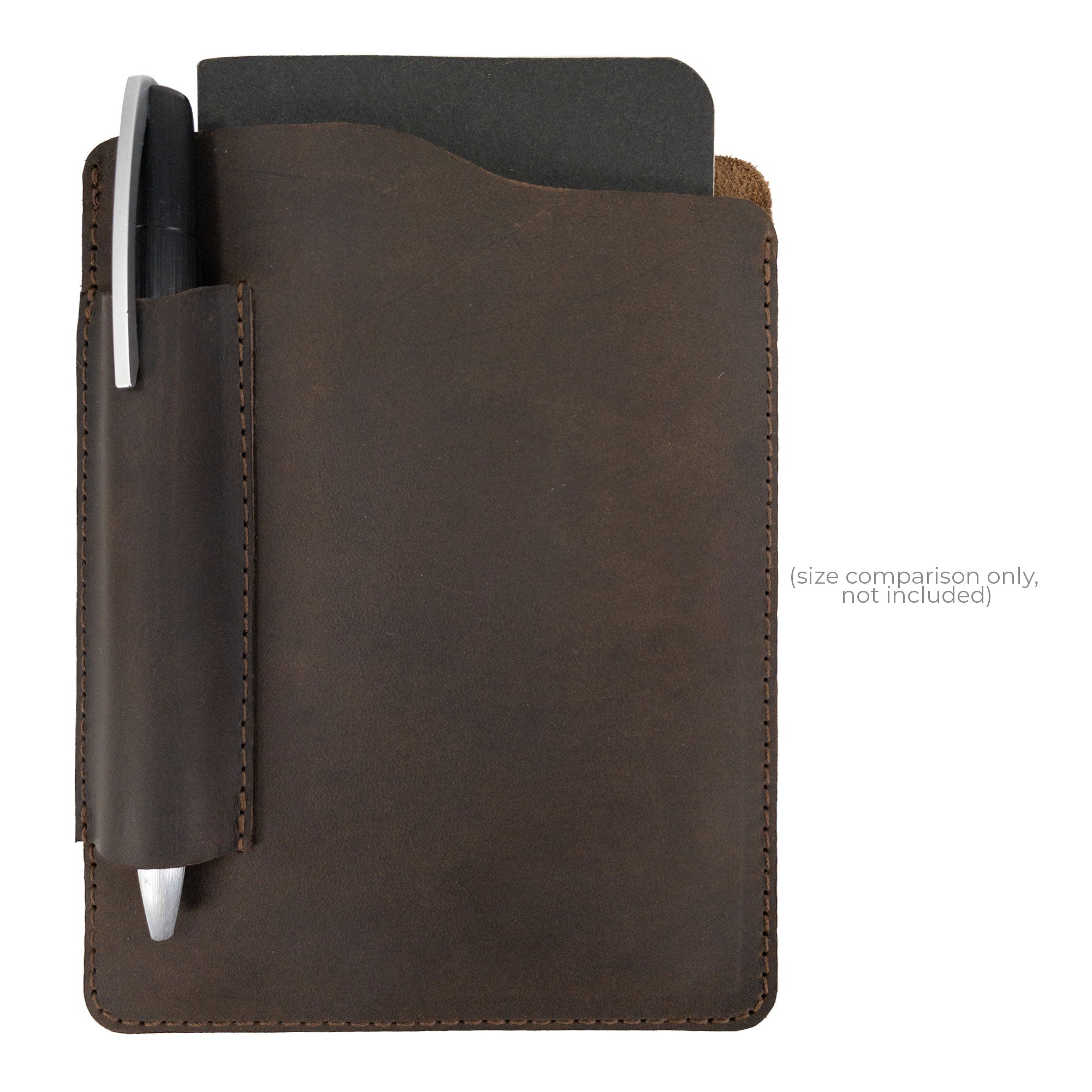 Rectangular Case for Field Notes Notebook with Pen Slot - Stockyard X 'The Leather Store'