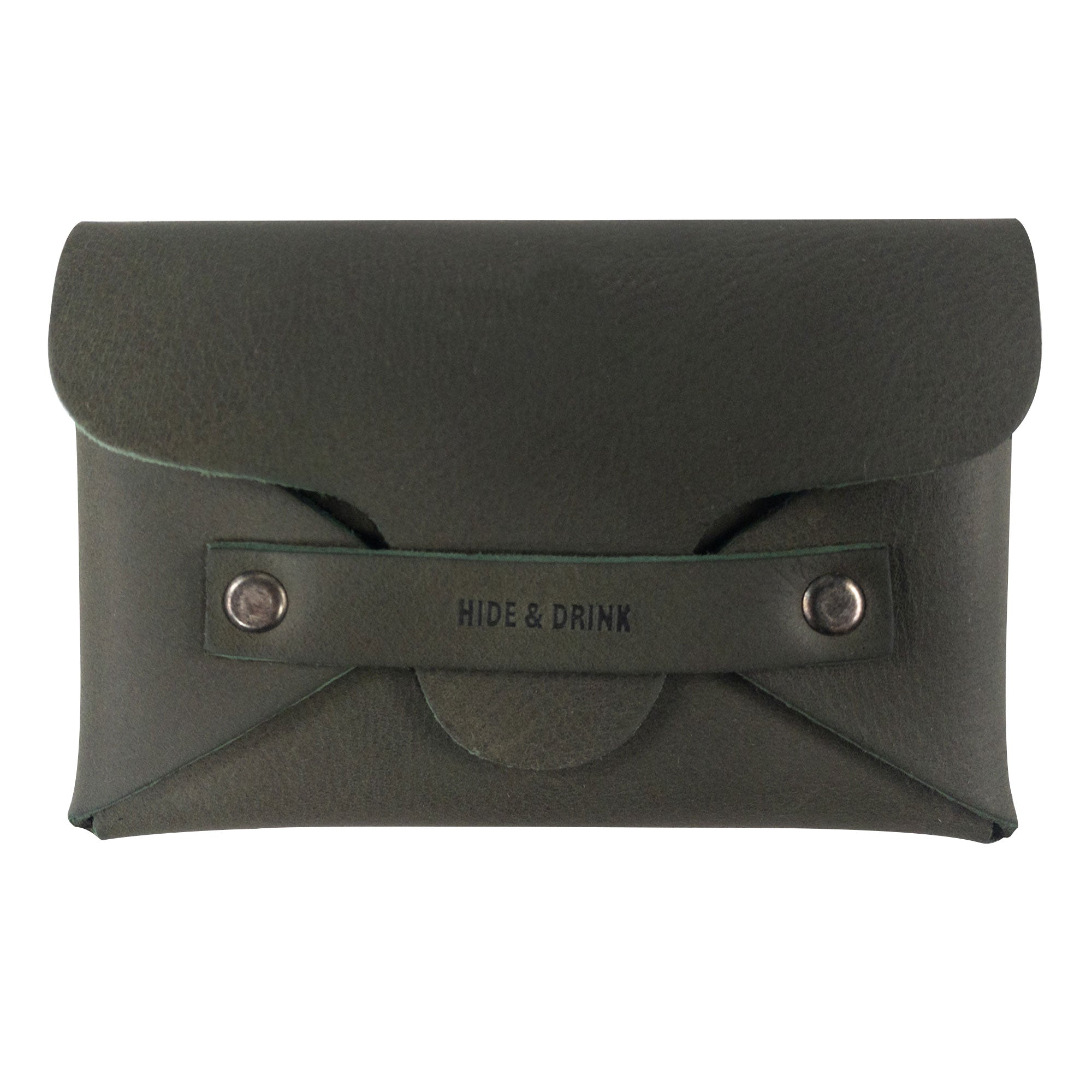 Discover the Snapless Business Card Holder by Hide & Drink, a vintage wallet perfect for men and women. This sturdy pouch made from Full Grain Leather serves as a practical money organizer and reflects the brand's commitment to artisan work from La Antigua Guatemala & Oaxaca Mexico.