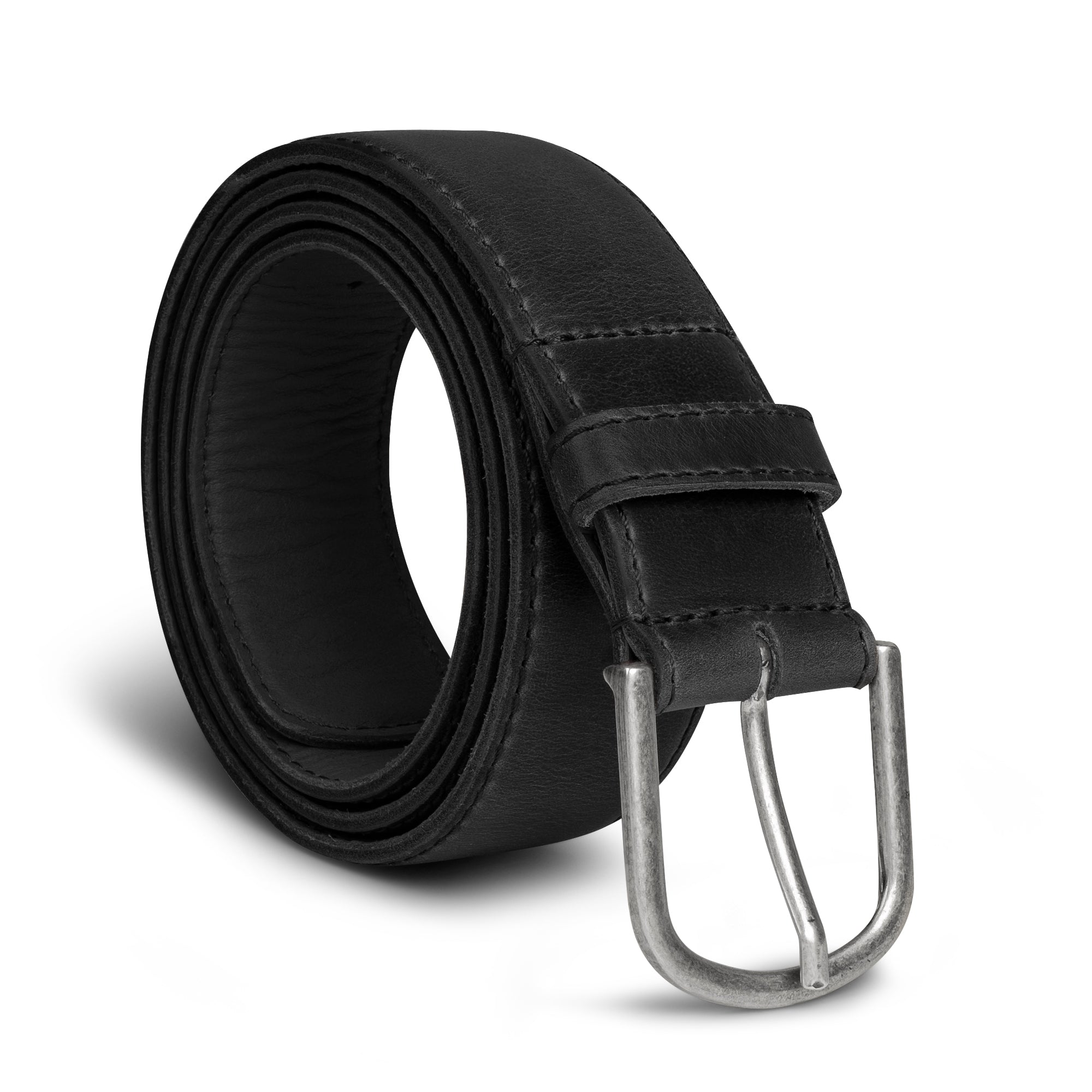 Classic Leather Belt with Glove Liner by La Leche, showcasing a full grain leather belt for men, perfect for jeans, handmade with artisan quality in La Antigua Guatemala & Oaxaca Mexico.