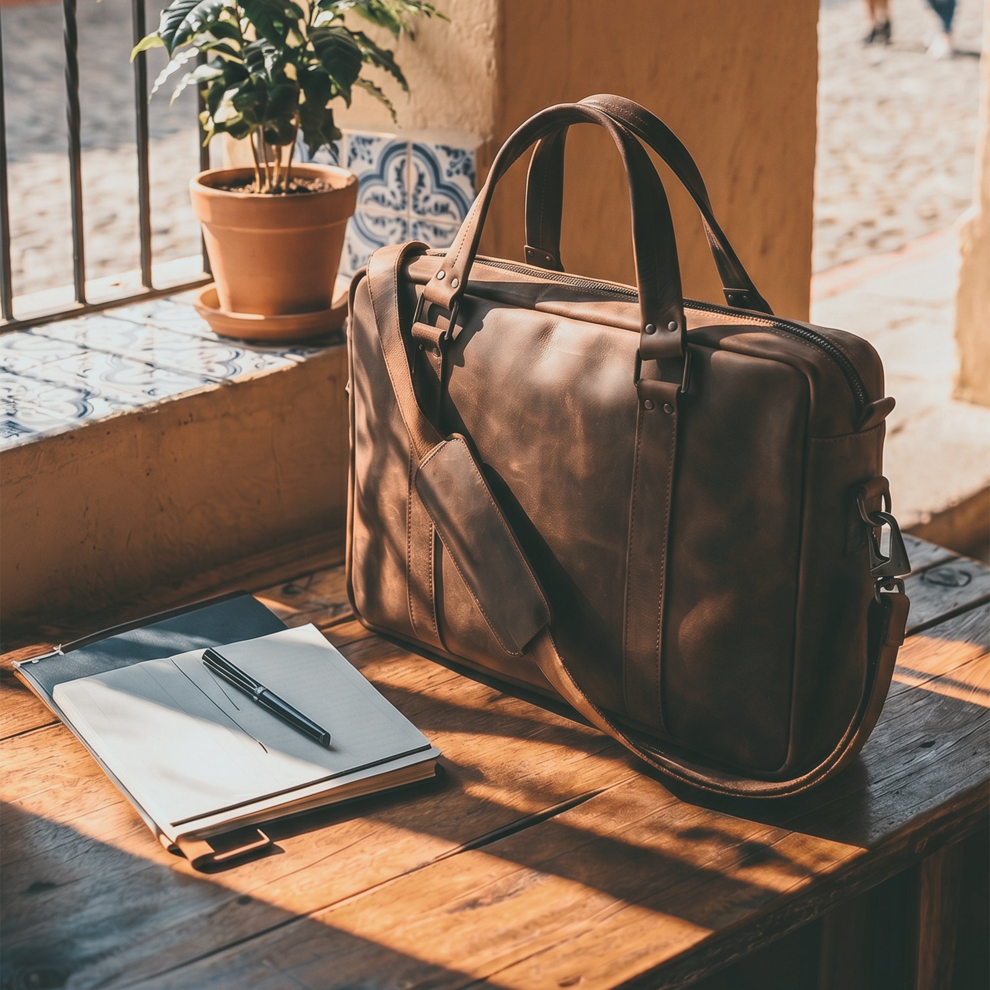 Classic Leather Briefcase