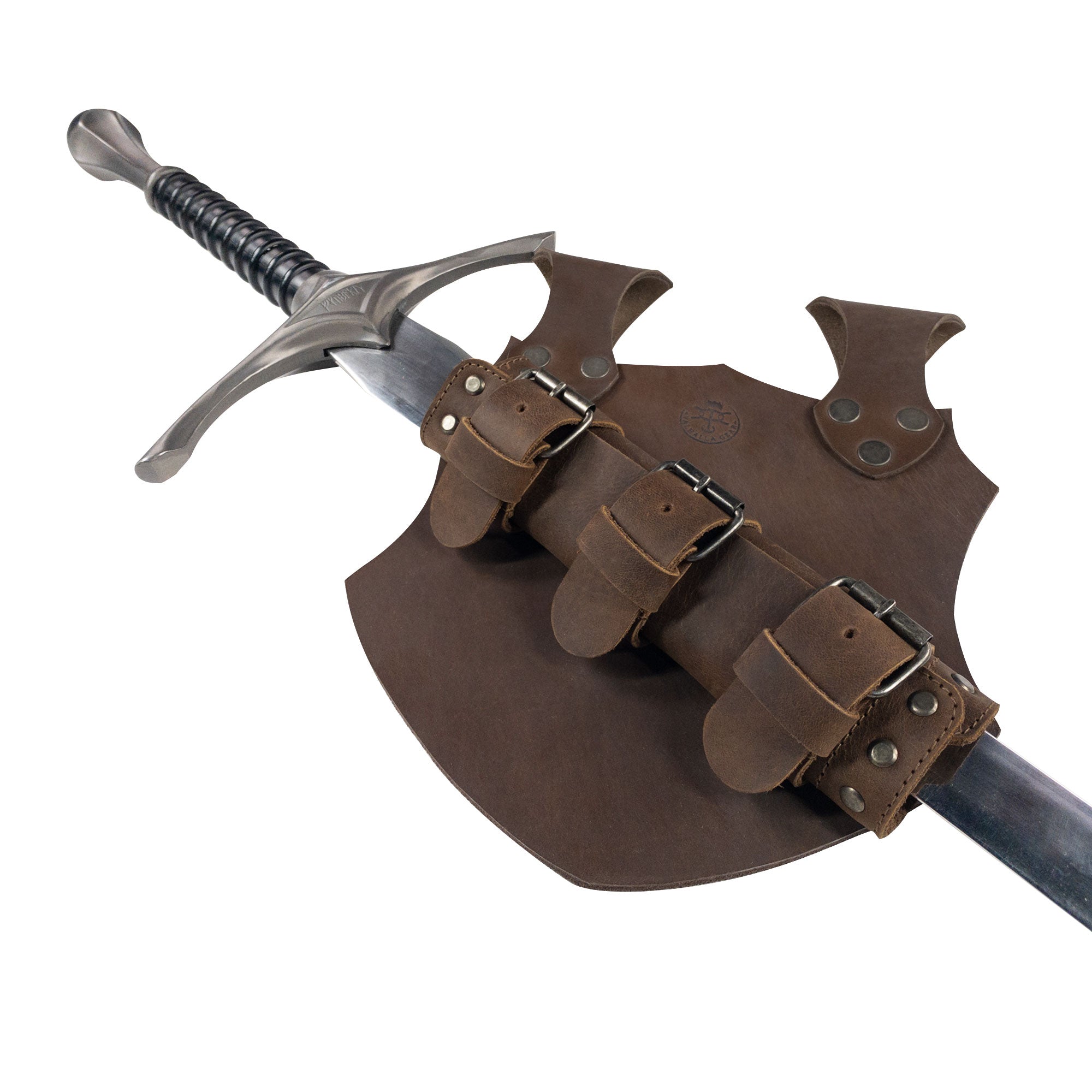 Medieval Sword Frog with Double Belt Loop - Stockyard X 'The Leather Store'