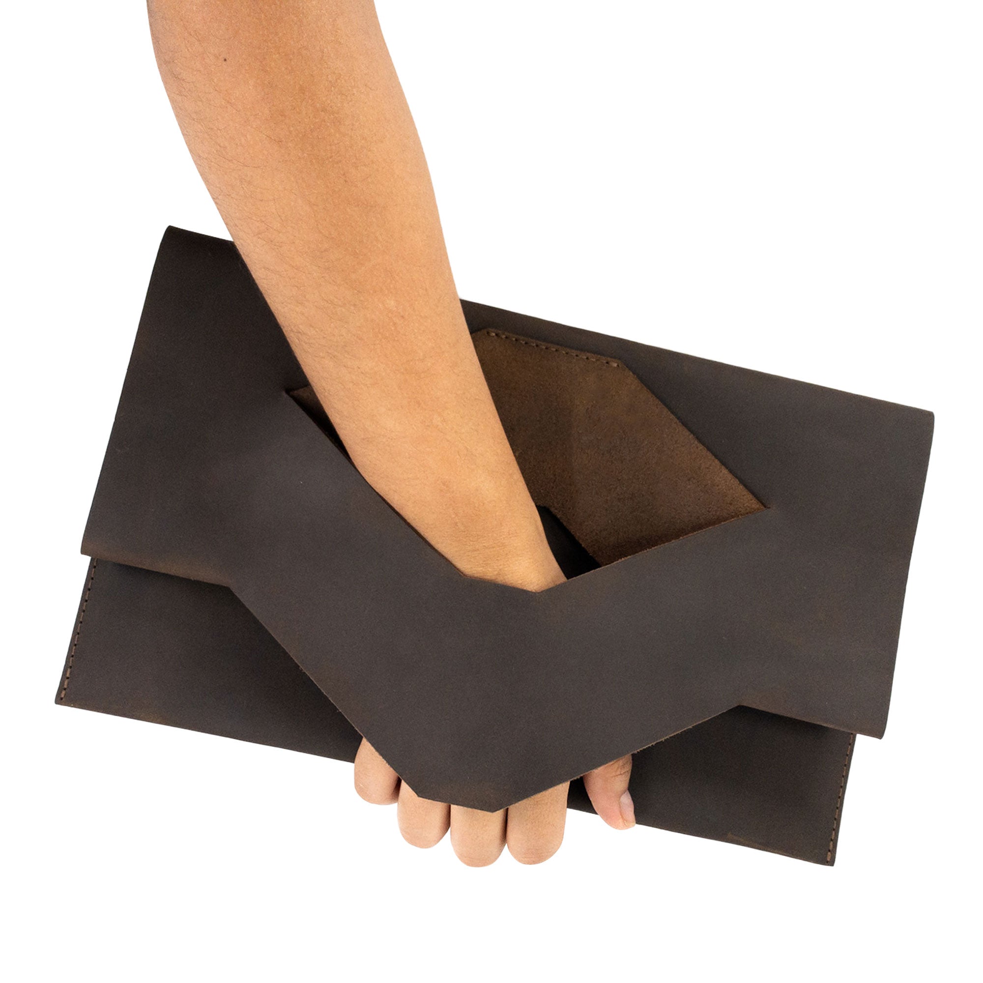 Rectangular Cut Out Clutch Bag - Stockyard X 'The Leather Store'