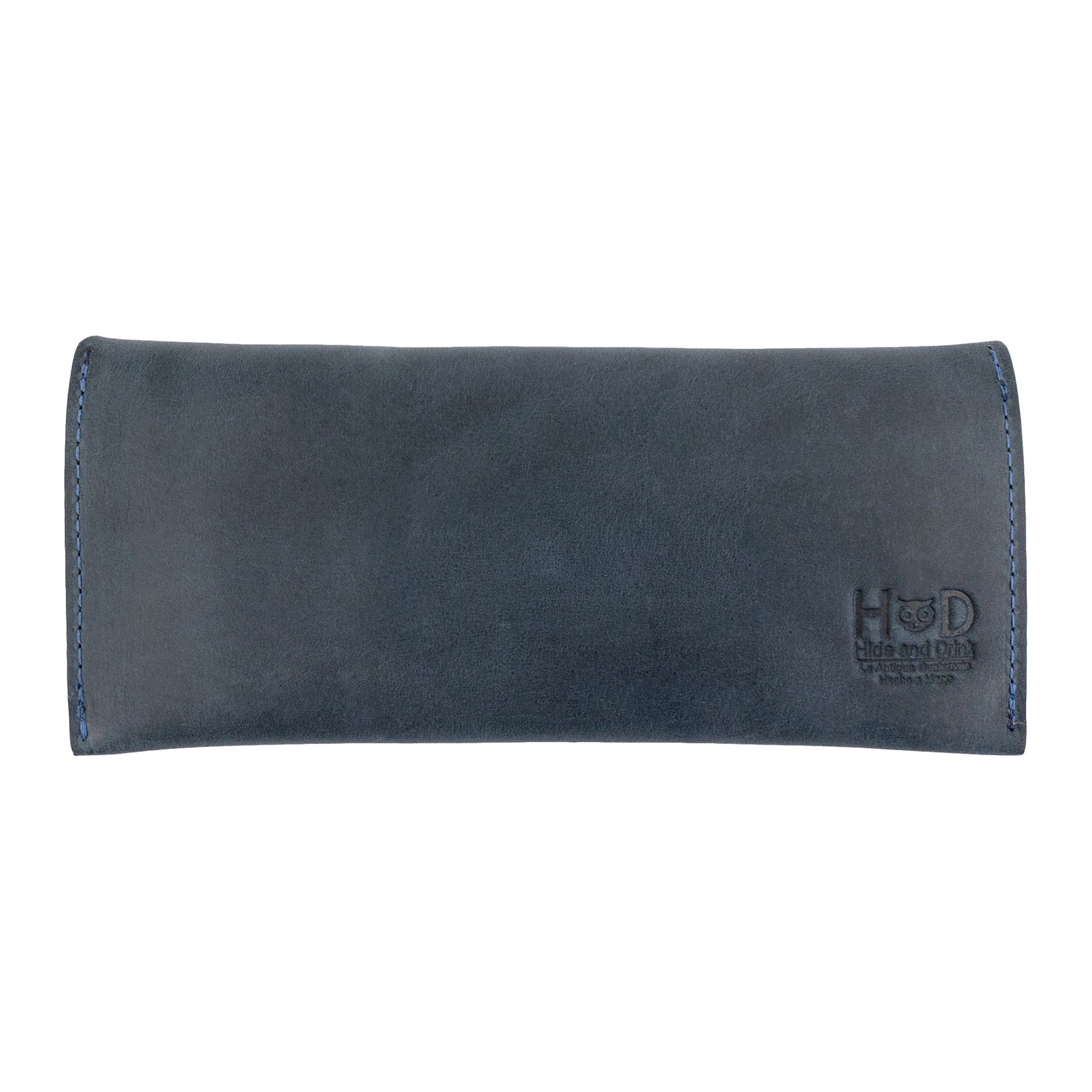 Back view of the maroon Long Utility Pouch by Hide & Drink, showcasing premium quality leather construction. A great addition to anyone‚Äôs accessory collection.