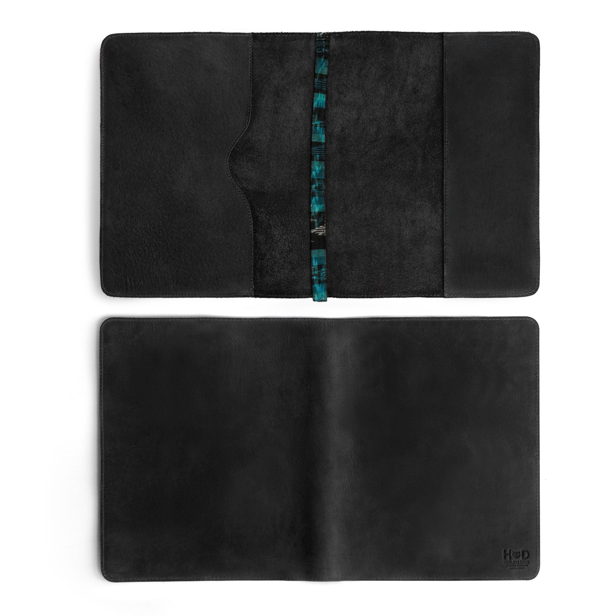 Elegant design of the Journal Cover for (8.5 x 11 in.) Moleskine Cahier XXL from Hide & Drink captured in full grain leather. Ideal for writers who value quality and craftsmanship, this journal cover is hand cut and sewn through small batch production in La Antigua Guatemala & Oaxaca Mexico.