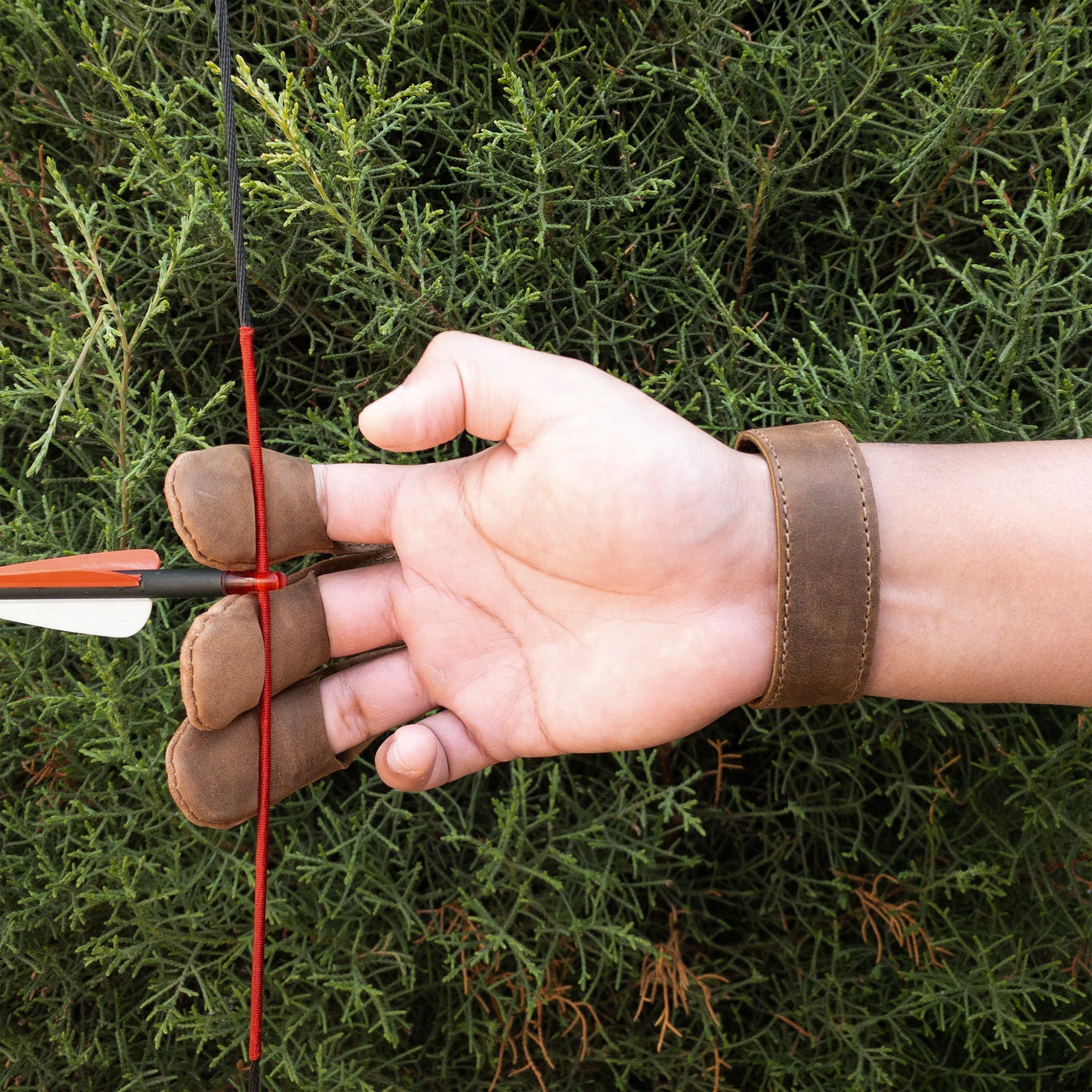 Three-Finger Archery Shooting Glove - Stockyard X 'The Leather Store'