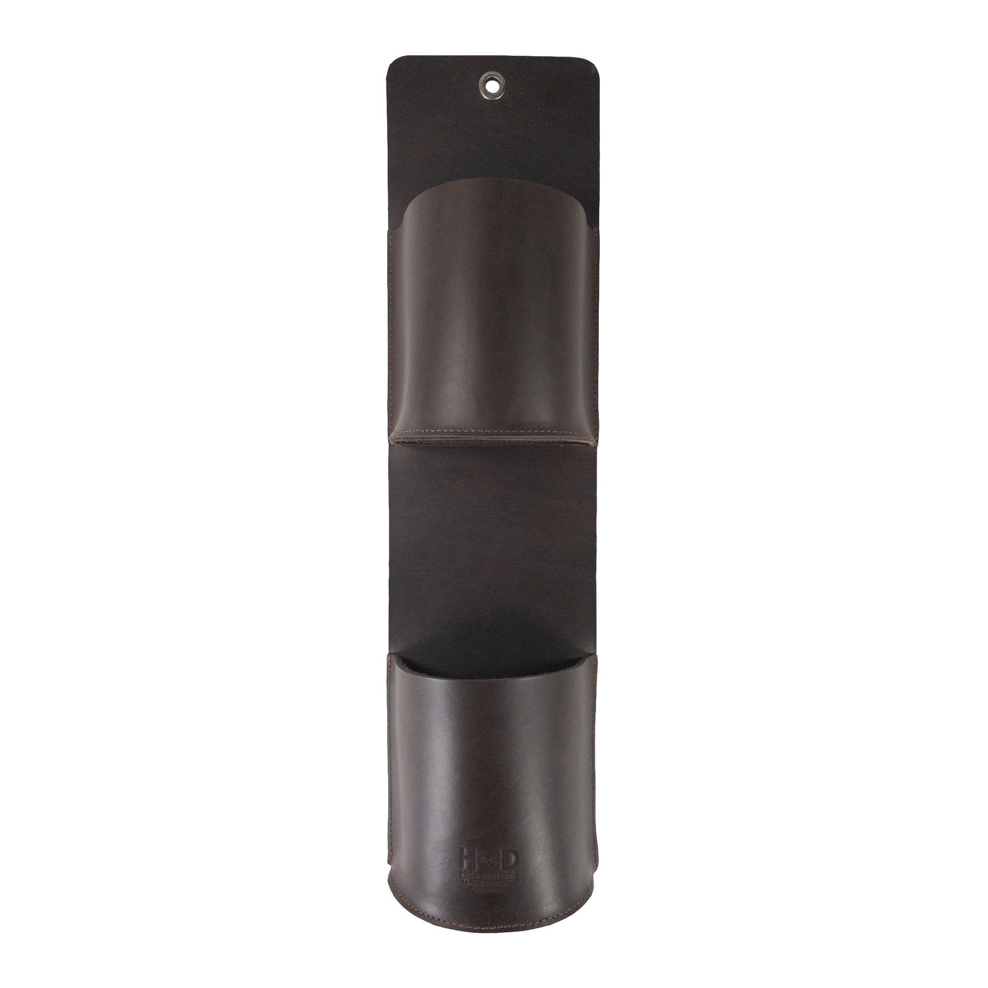 Double Pouch Wall Holder - Stockyard X 'The Leather Store'