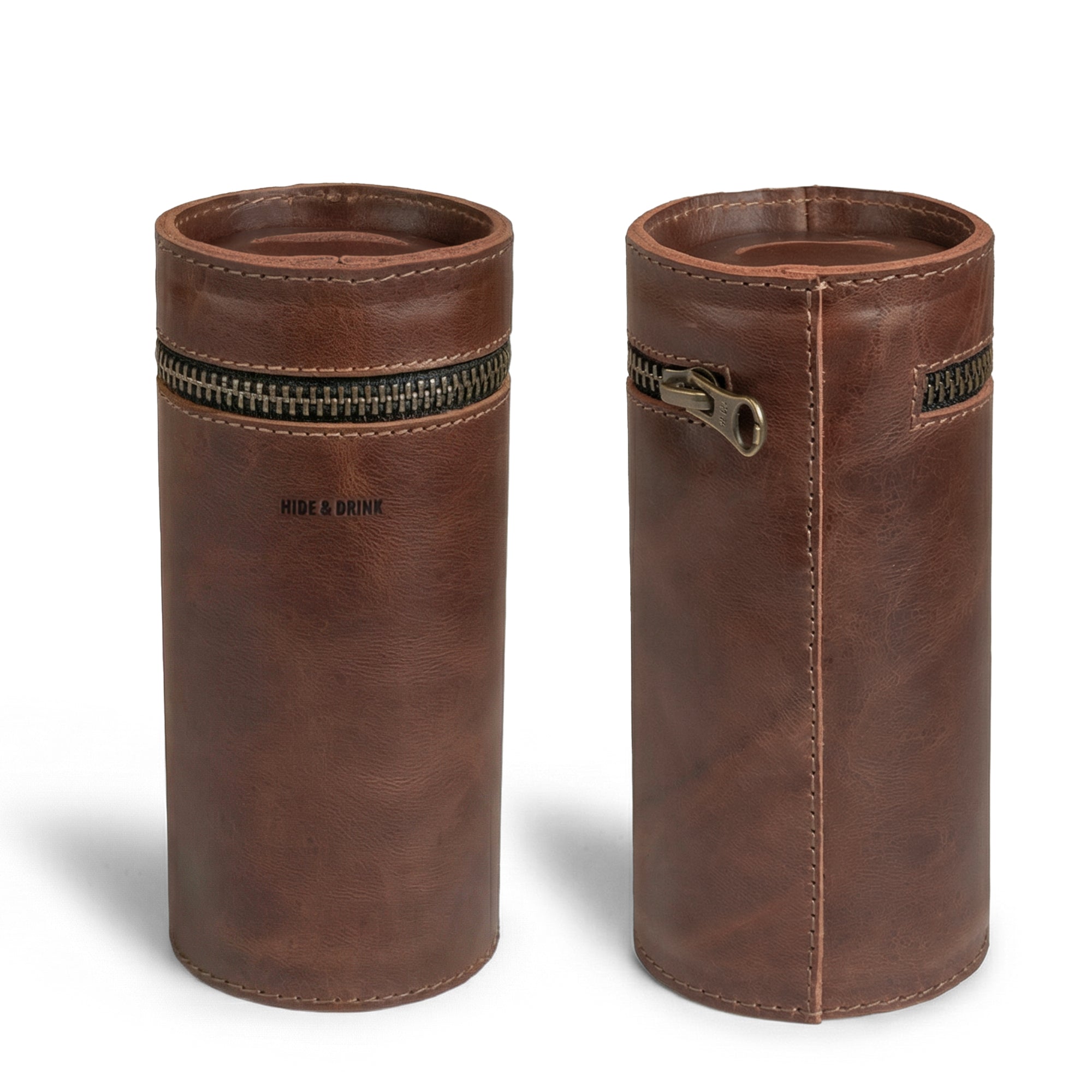 Elegant Bucket Coin Release by Hide & Drink, featuring a functional and chic Money Box that doubles as a Piggy Bank Bucket. Crafted from durable Full Grain Leather, this zippered pouch is a perfect Cash Organizer and Coin Case, highlighting artisan craftsmanship with Hand Cut and Hand Sewn details.