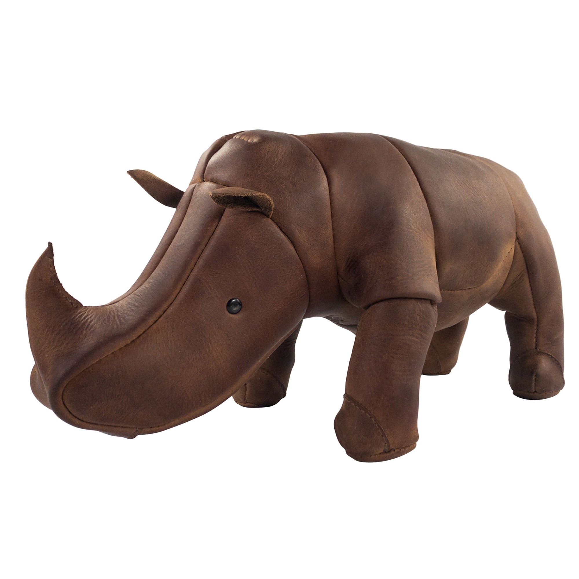 Stuffed Rhino Shape Statue - Stockyard X 'The Leather Store'