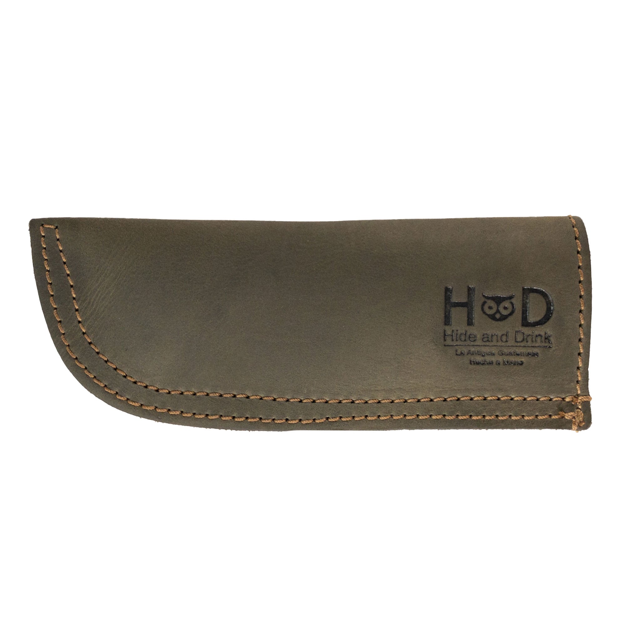 Hot Pan Handle Cover by Hide & Drink, displaying high-quality leather craftsmanship for a secure grip on frying pans, handcrafted in La Antigua Guatemala & Oaxaca Mexico.