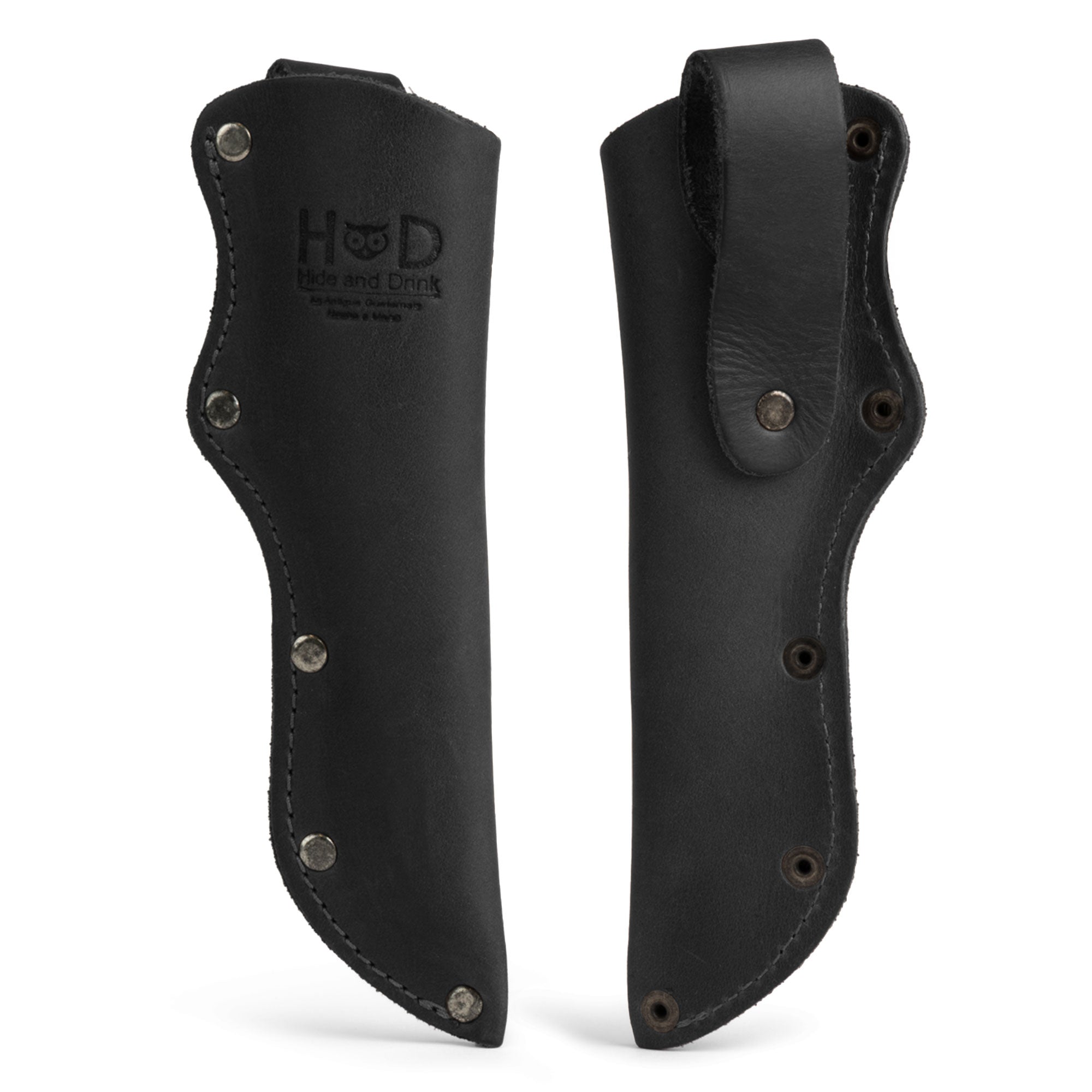 Belt Mora Knife Sheath from Hide & Drink, designed with a durable Thick Sheath for Mora Knife with Belt Loop. This knife holster offers a perfect combination of style and functionality.