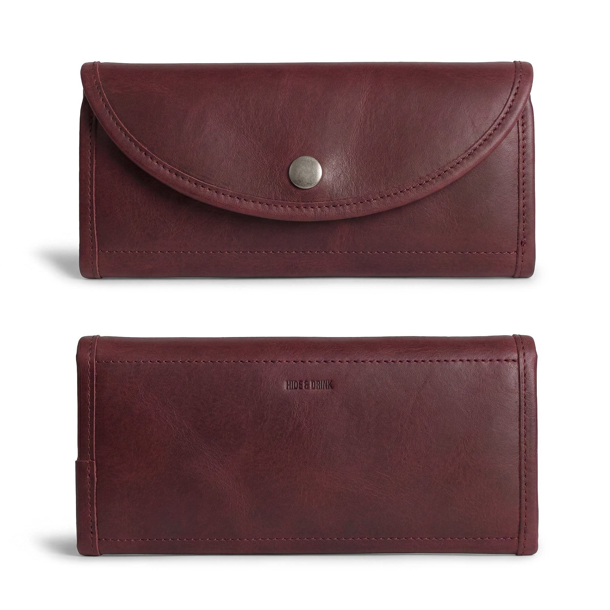 Single Snap Zippered Wallet