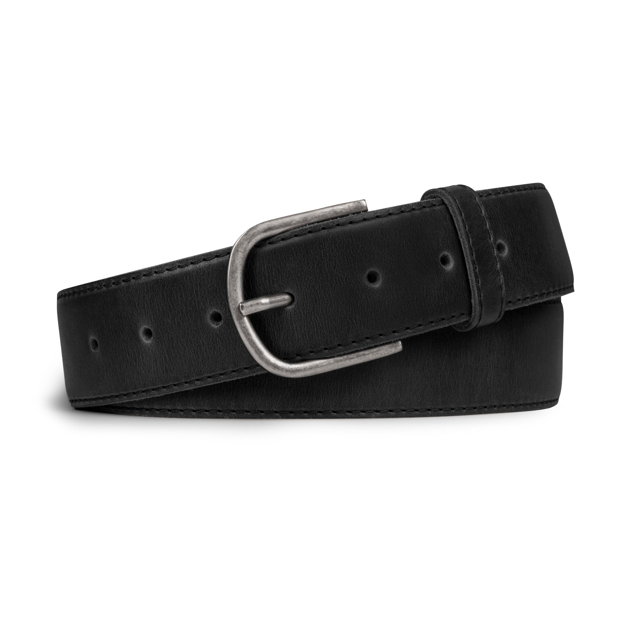 Classic Leather Belt with Glove Liner by La Leche, featuring a stylish handmade men's waist belt for jeans, crafted from full grain leather, ideal for a classic cowboy look.