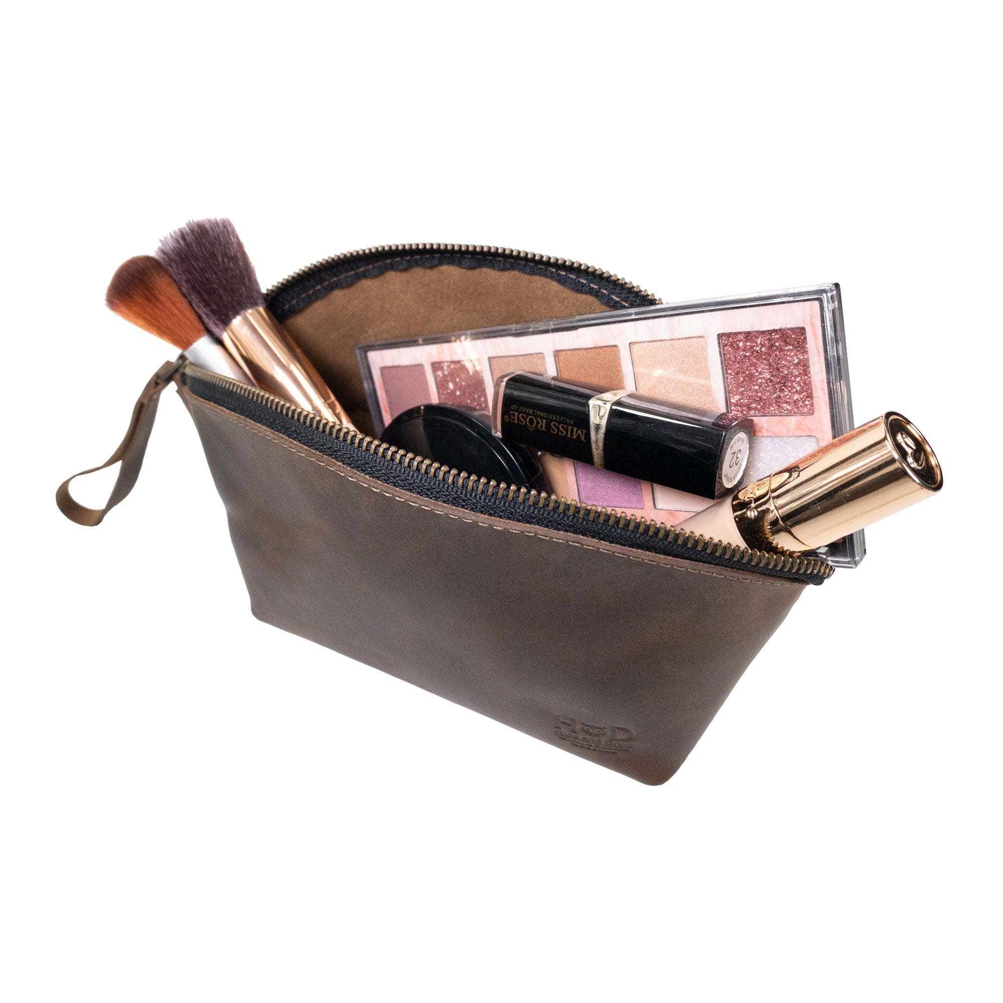 Makeup Bag with Wristlet - Stockyard X 'The Leather Store'
