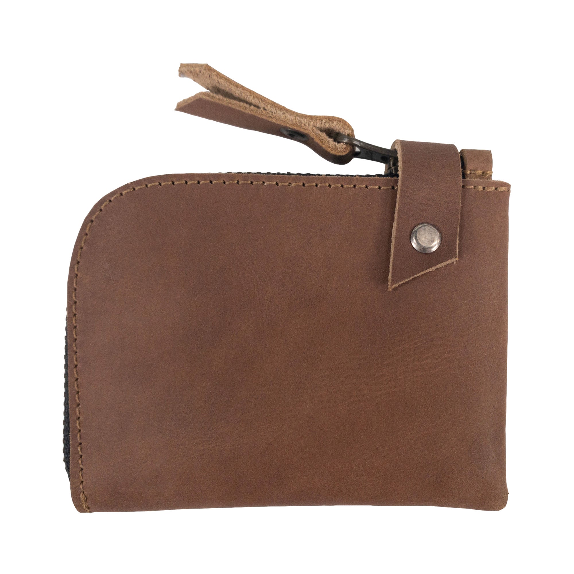Lion's Mane Zippered Wallet by Hide & Drink demonstrating its ability to hold essentials comfortably, making it a great choice for daily use.