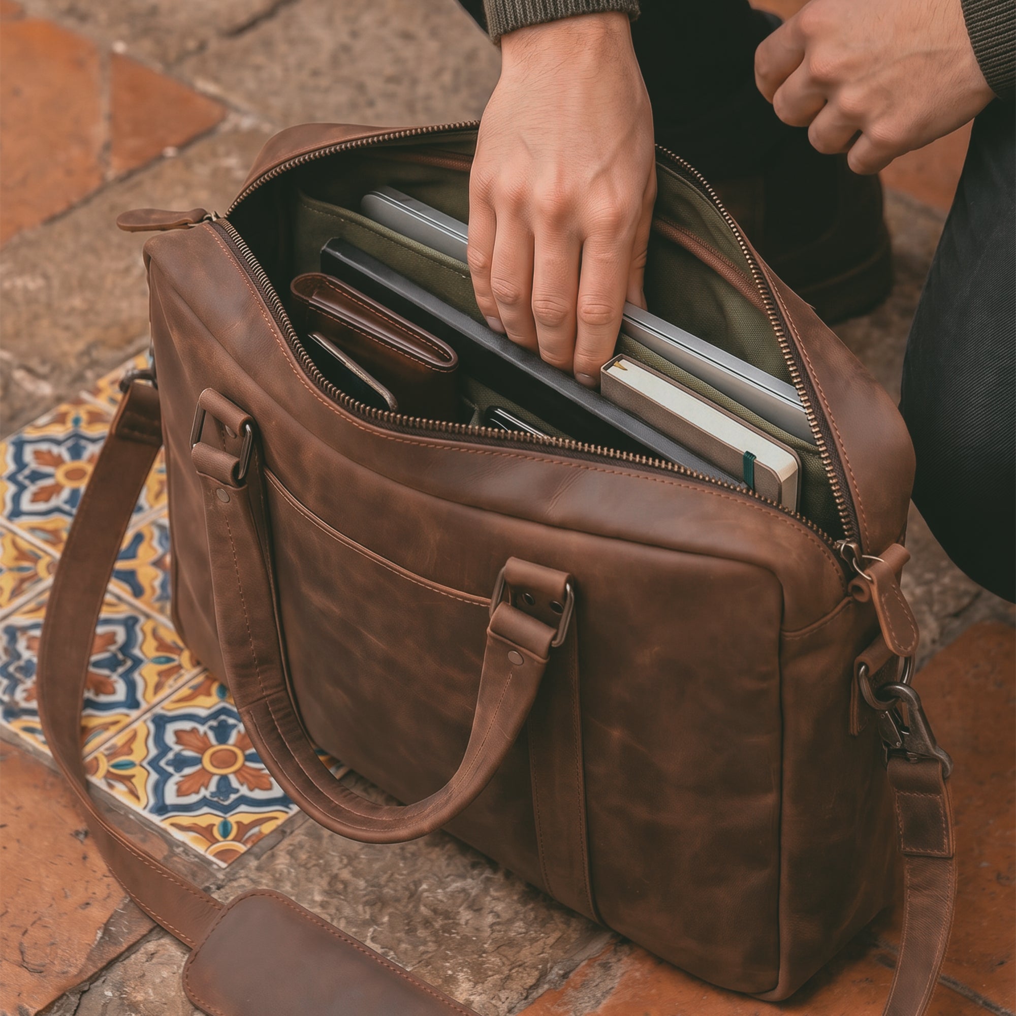 Classic Leather Briefcase