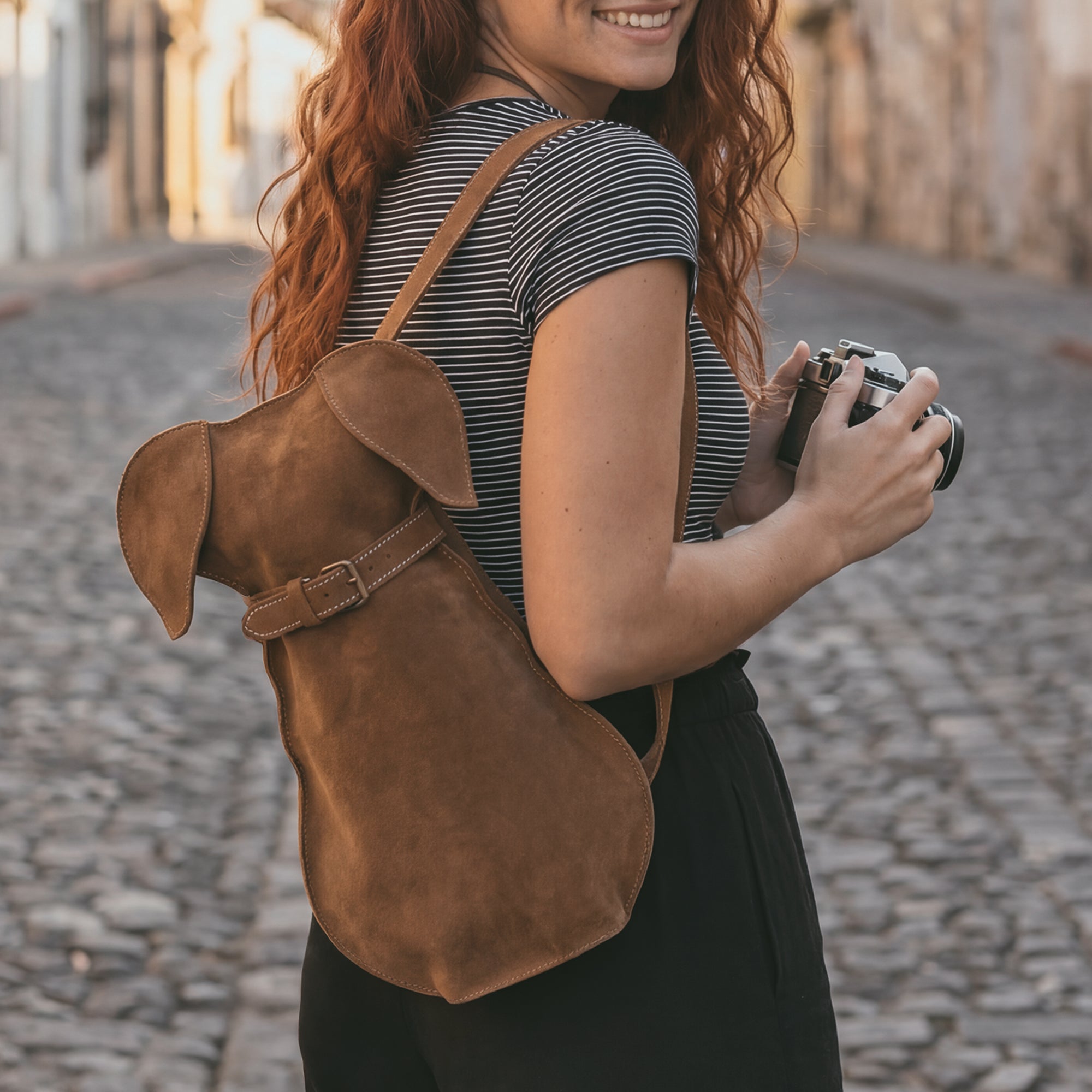 Leather Doggy Crossbody