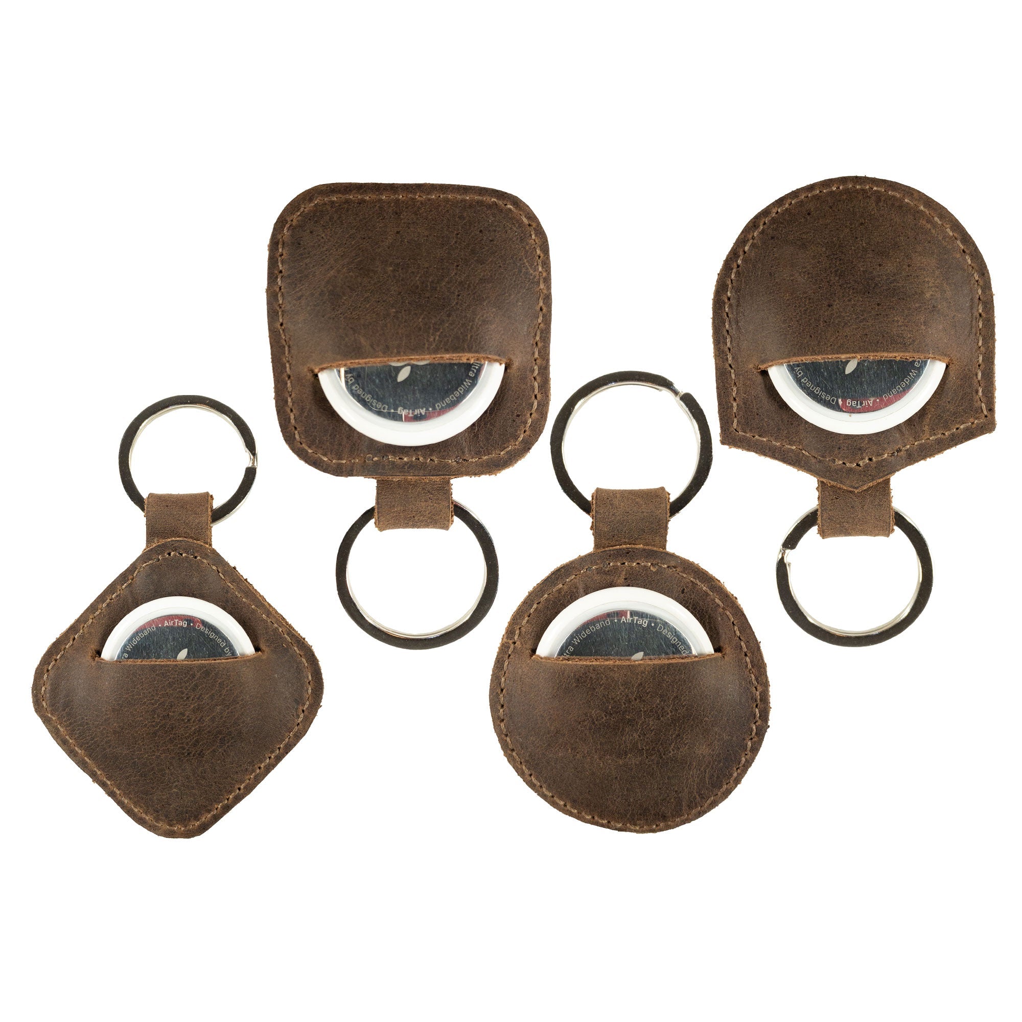 AirTag Keyrings 4 Pack - Stockyard X 'The Leather Store'