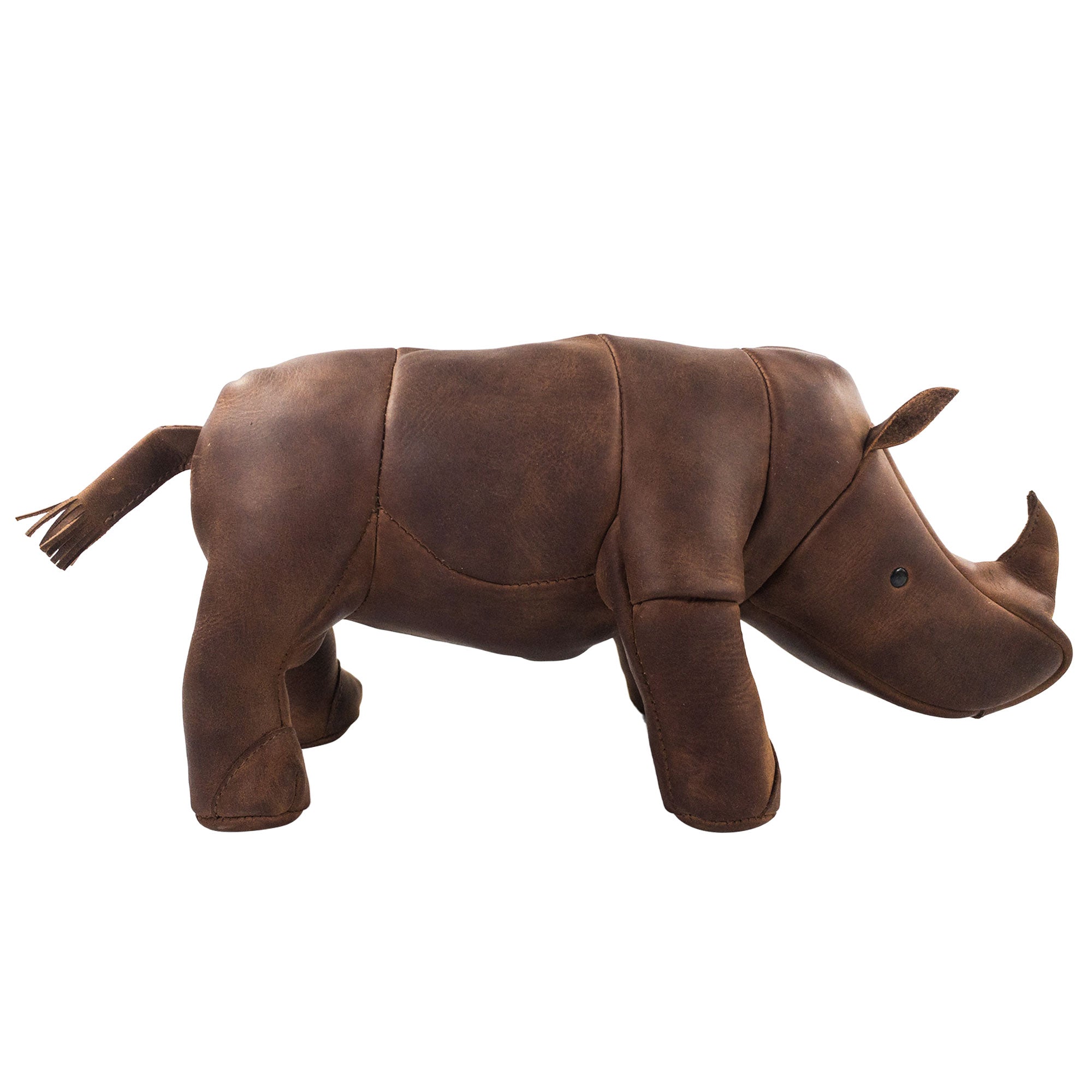 Stuffed Rhino Shape Statue - Stockyard X 'The Leather Store'