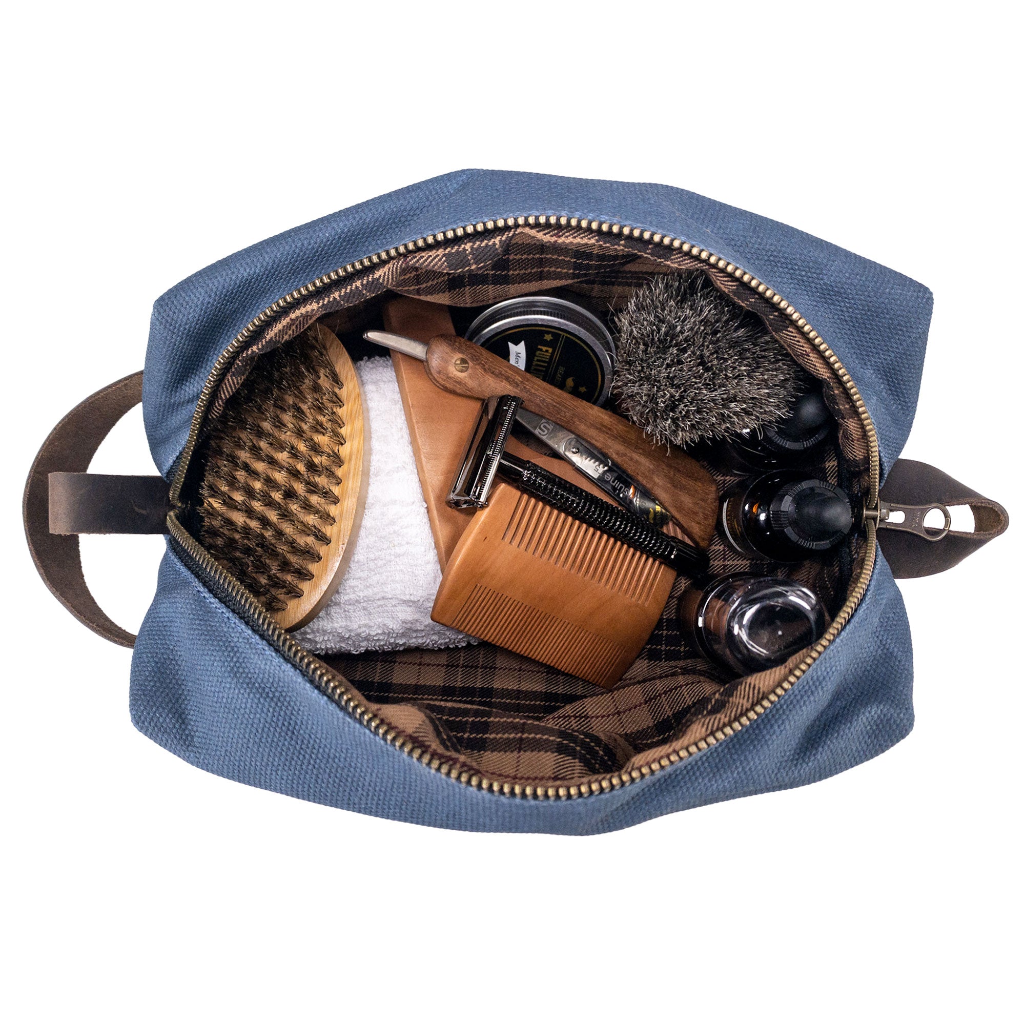 Square Dopp Kit Utility Bag - Stockyard X 'The Leather Store'