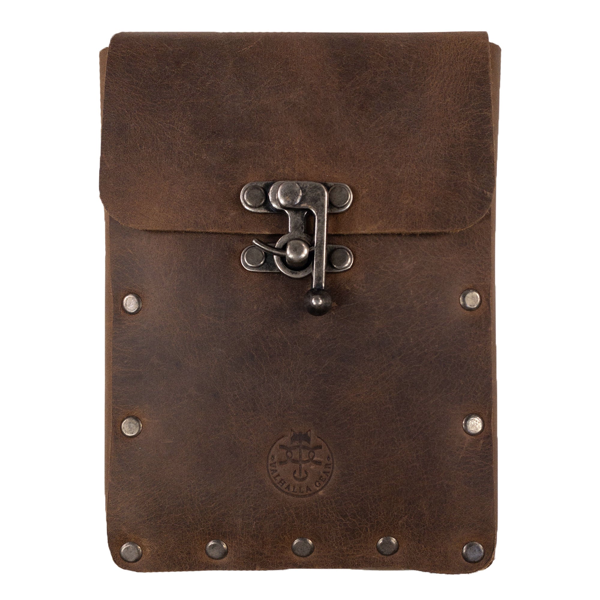 Rectangular Riveted Belt Pouch - Stockyard X 'The Leather Store'
