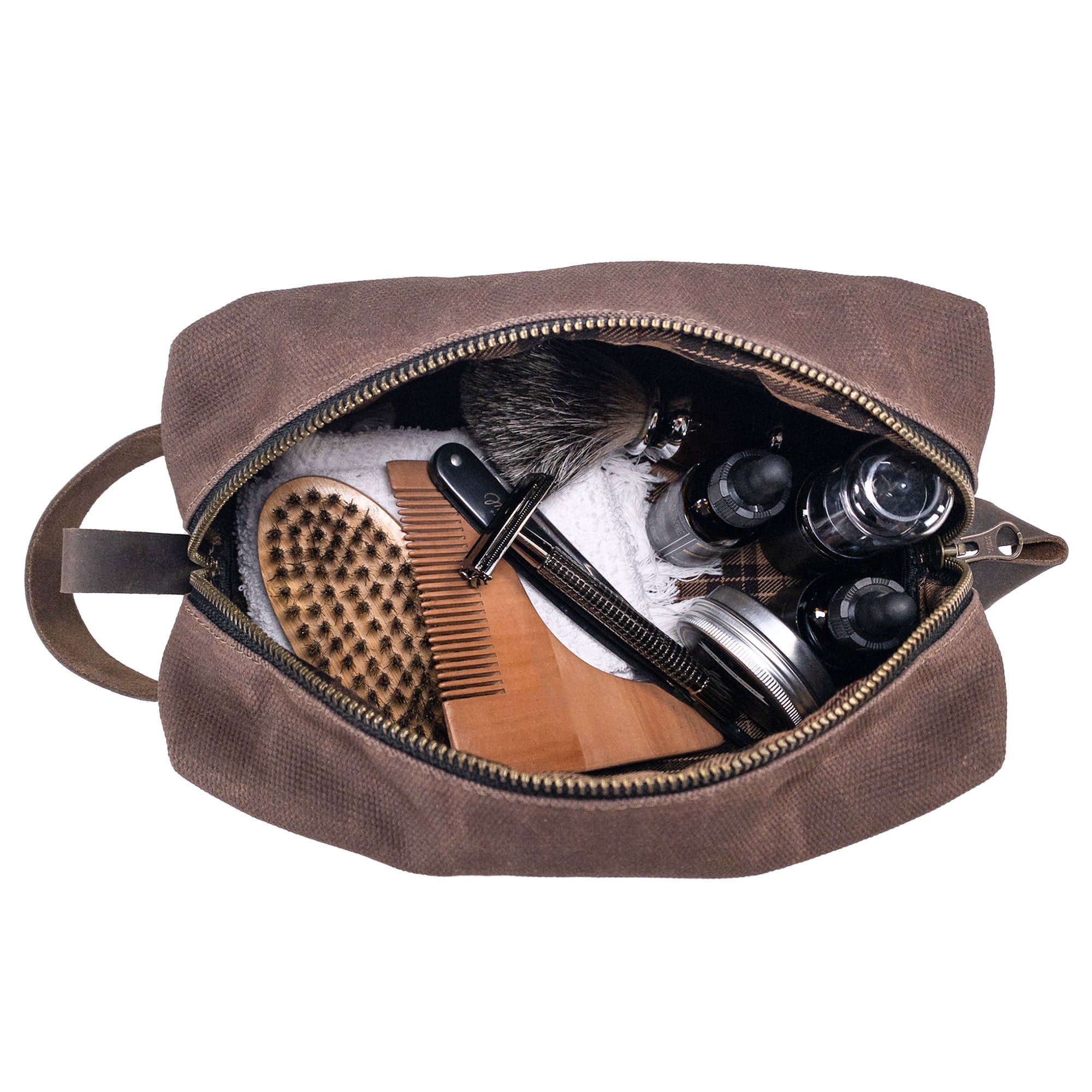 Square Dopp Kit Utility Bag - Stockyard X 'The Leather Store'