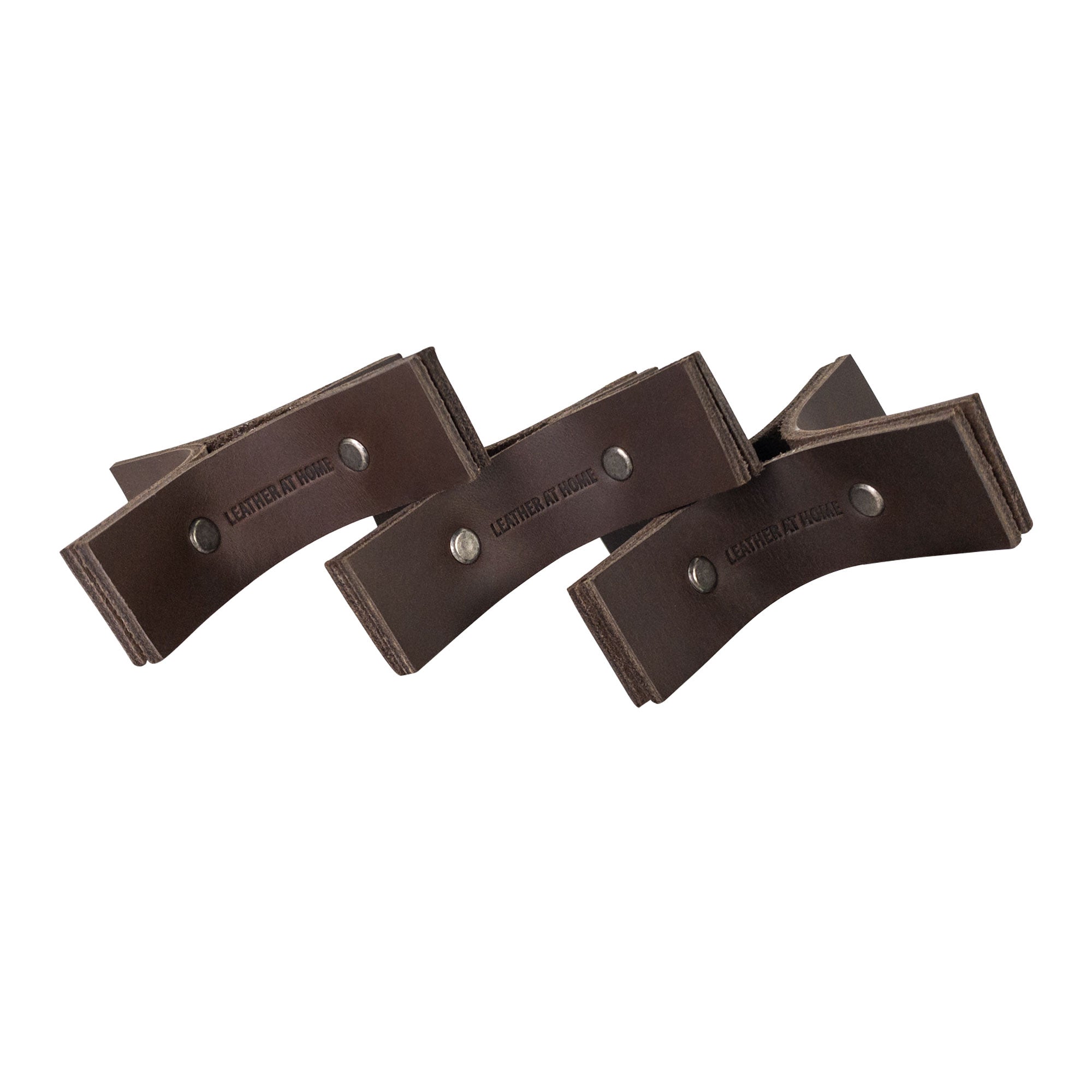 Minimalist Set of 3 Candel Base Holder - Stockyard X 'The Leather Store'
