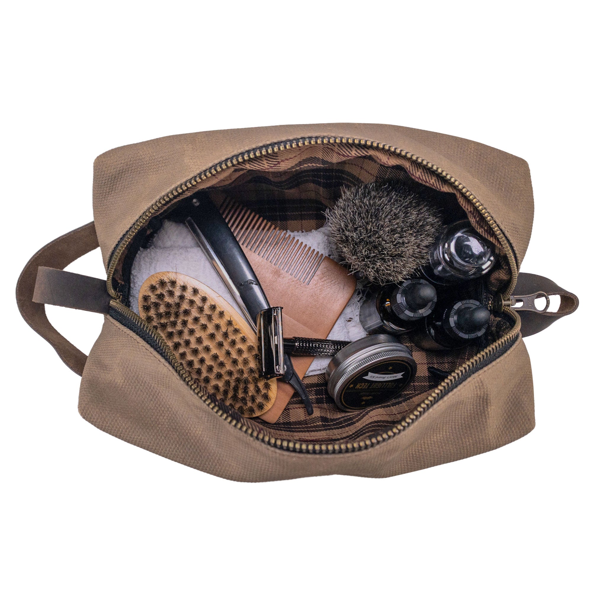 Square Dopp Kit Utility Bag - Stockyard X 'The Leather Store'
