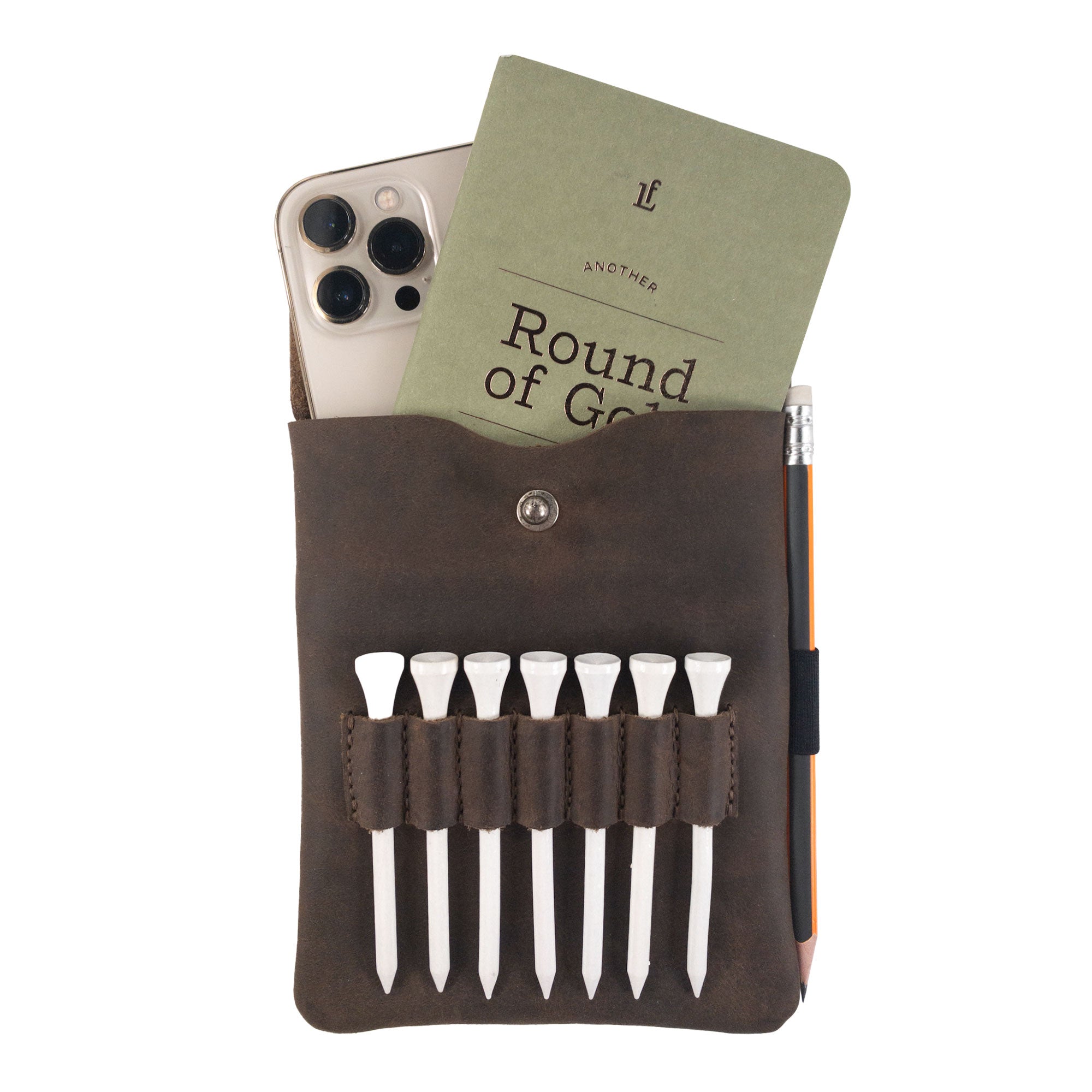 Squared Bag for Golf Tees and Maps - Stockyard X 'The Leather Store'