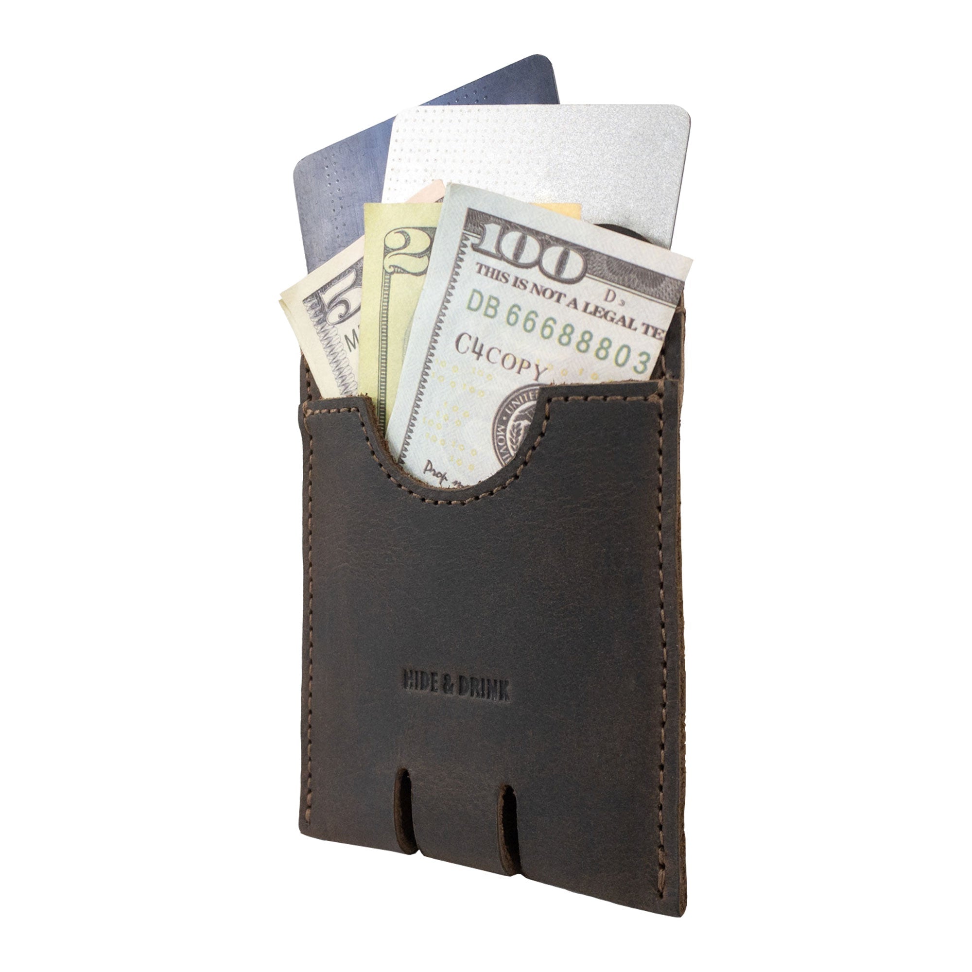Push Card Holder - Stockyard X 'The Leather Store'