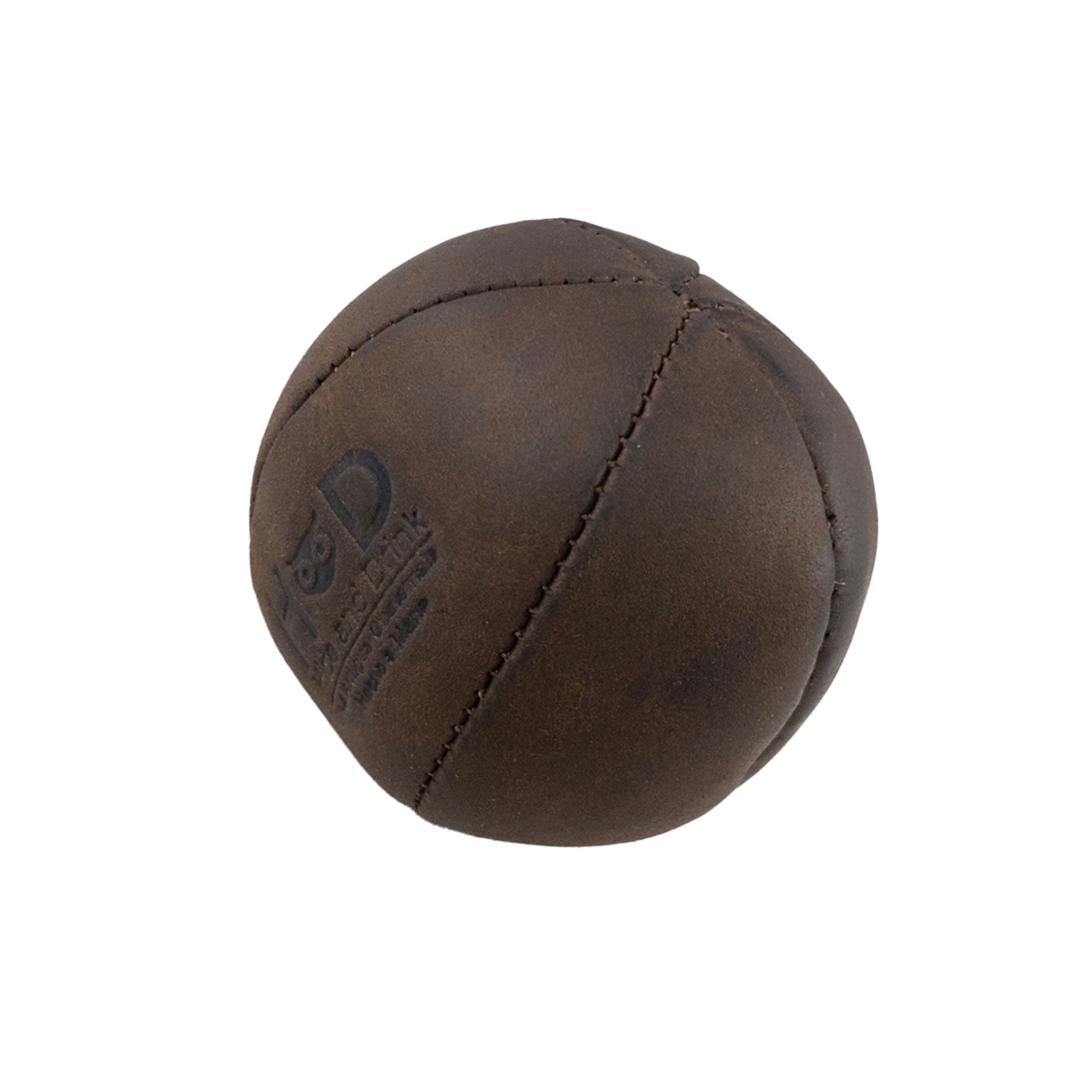 Hide & Drink Stress Ball with a beautifully stitched design, designed to relieve fidgeting and anxiety while exercising hands. This squishy tension accessory blends classic style with full grain leather, handmade in La Antigua Guatemala.