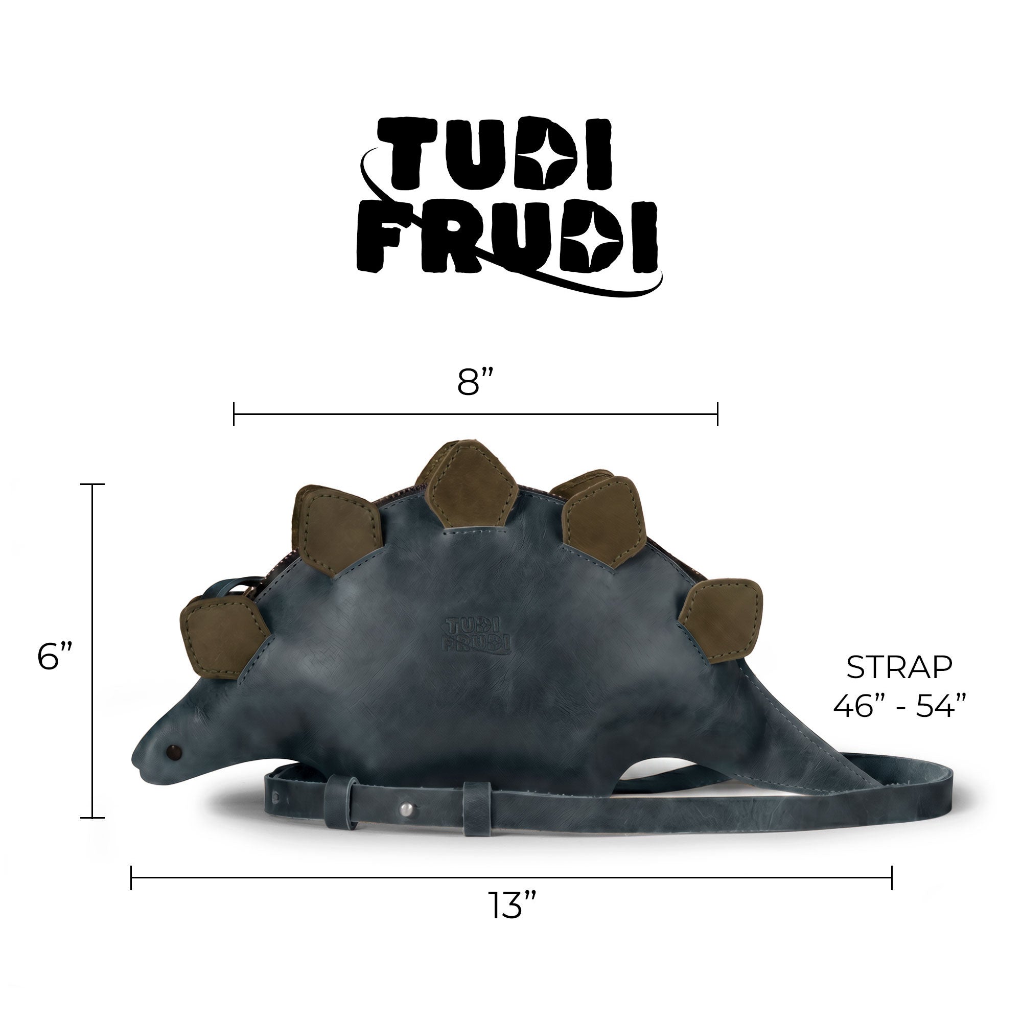 Leather Dinosaur Stegosaurus Shoulder Bag